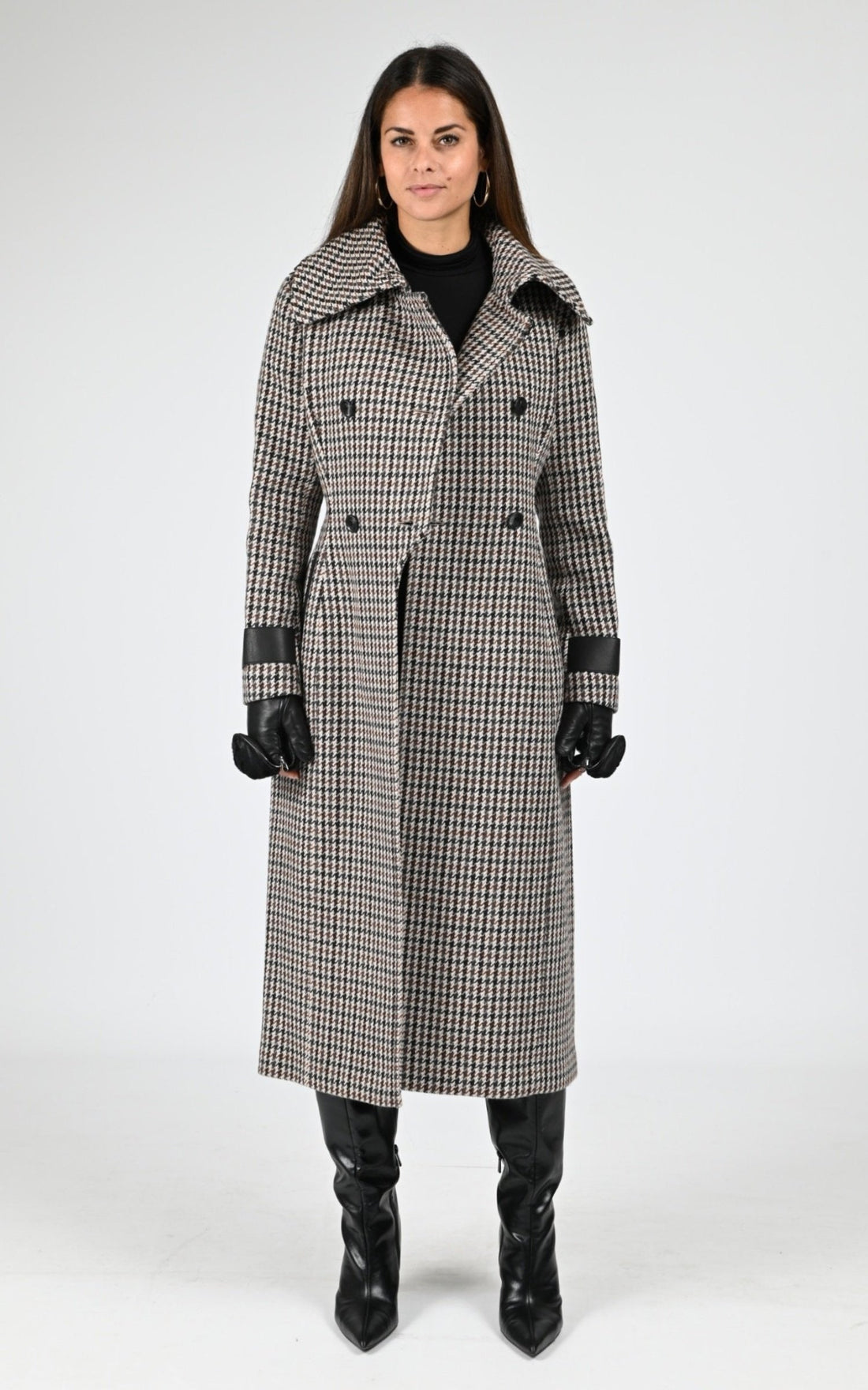 Manteau Textile Femme Mackage, modèle Elodie ht de couleur earth brown