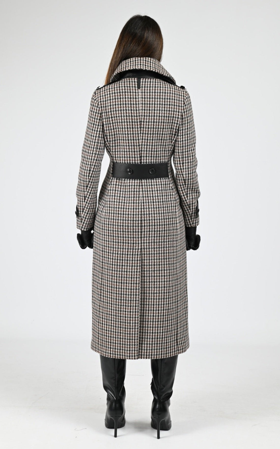 Manteau Textile Femme Mackage, modèle Elodie ht de couleur earth brown