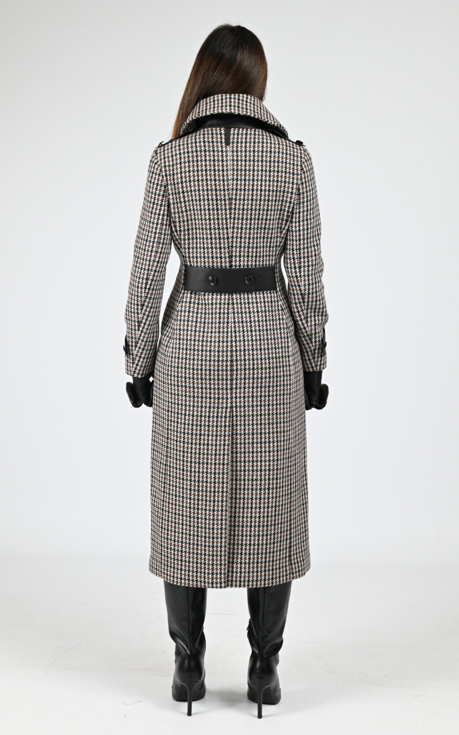 Manteau Textile Femme Mackage, modèle Elodie ht de couleur earth brown 3