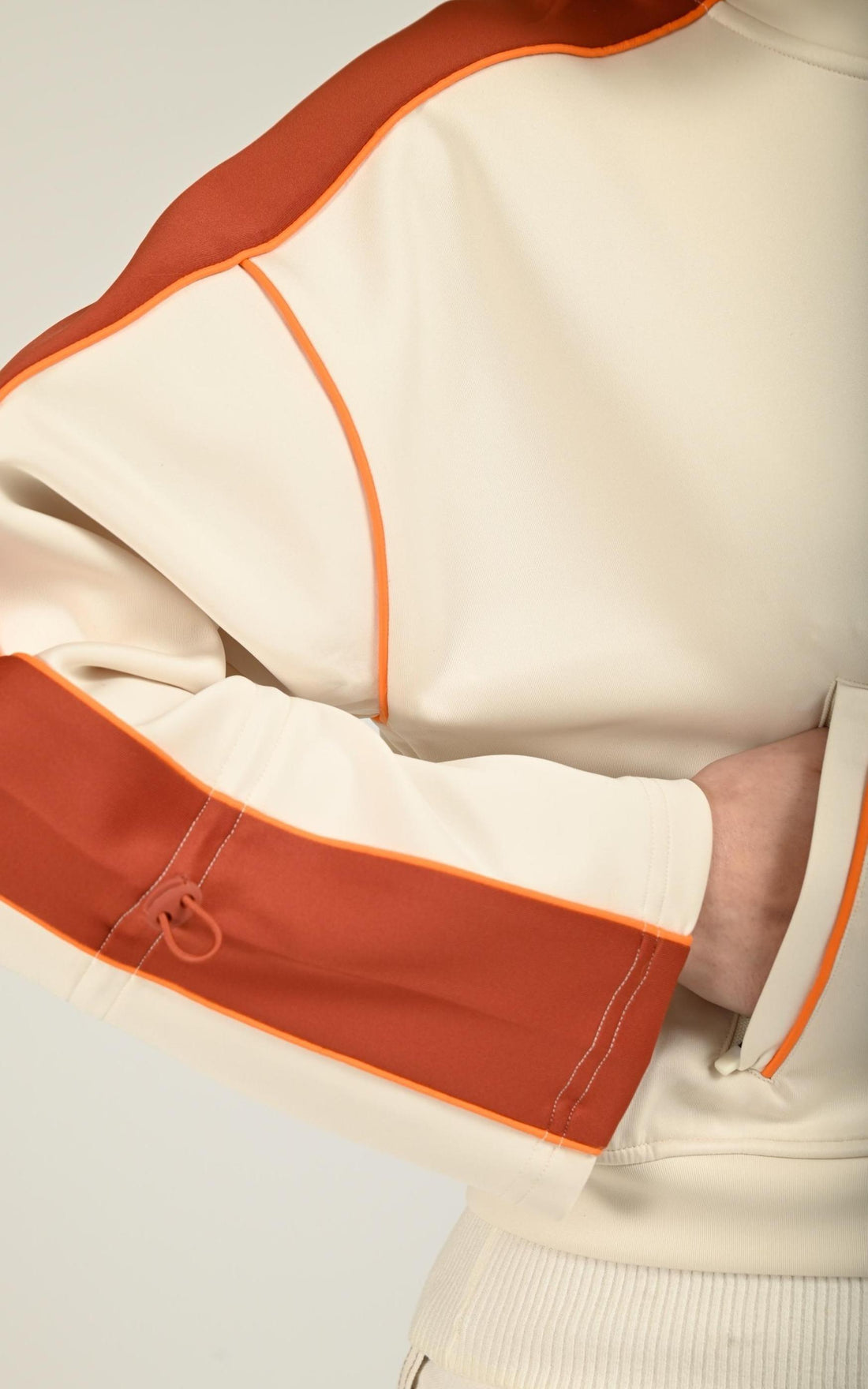 Veste Textile Femme Gertrude Et Gaston, modèle Esmee sun de couleur creme/terracotta