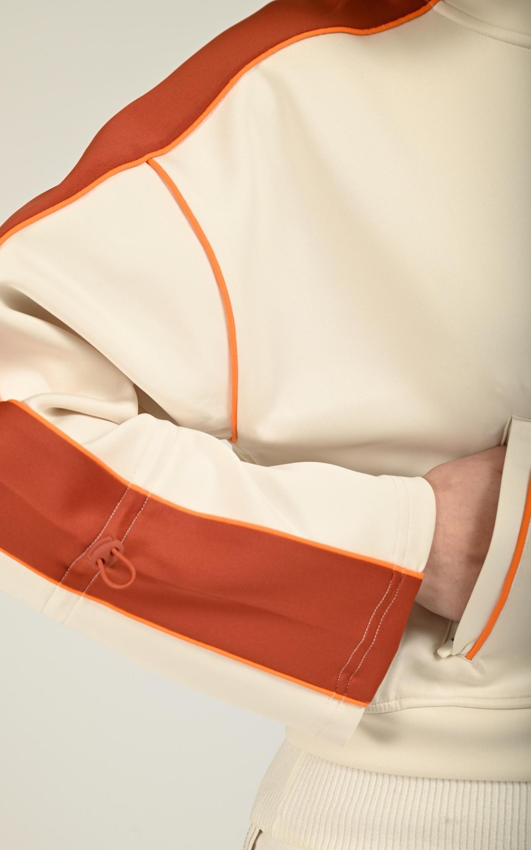 Veste Textile Femme Gertrude Et Gaston, modèle Esmee sun de couleur creme/terracotta
