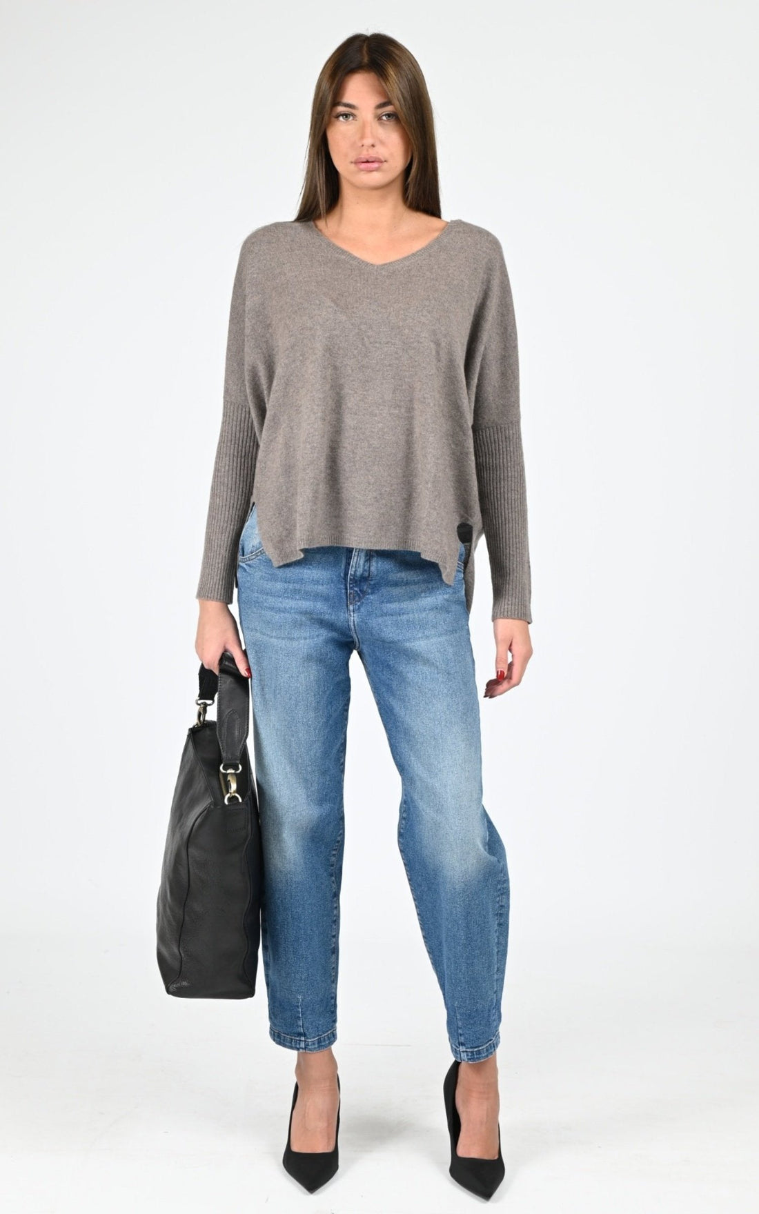 Pull Textile Femme Notshy, modèle Faustine 4704001c de couleur vison