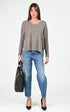 Pull Textile Femme Notshy, modèle Faustine 4704001c de couleur vison