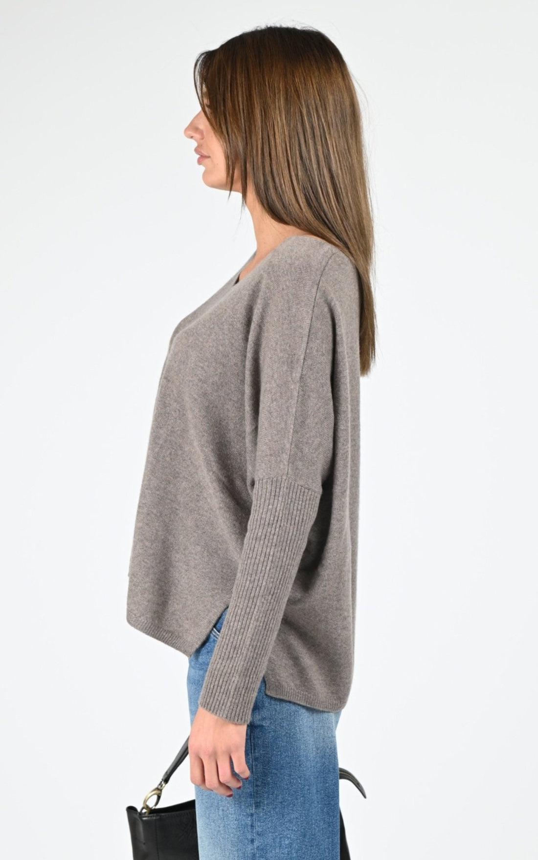 Pull Textile Femme Notshy, modèle Faustine 4704001c de couleur vison