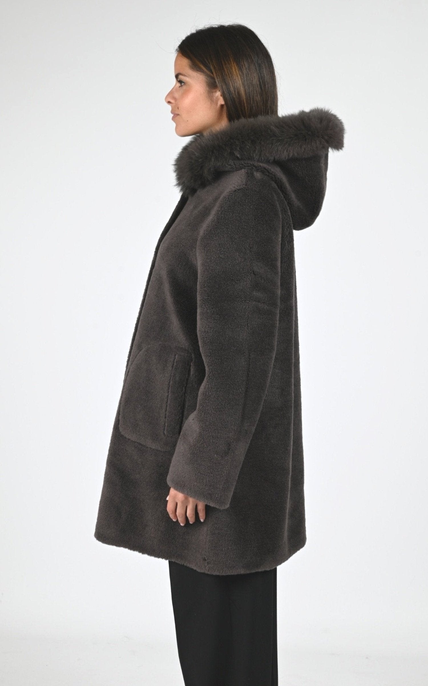 3/4 Textile Femme Levinsky, modèle Fernana fox de couleur ganix brown 3