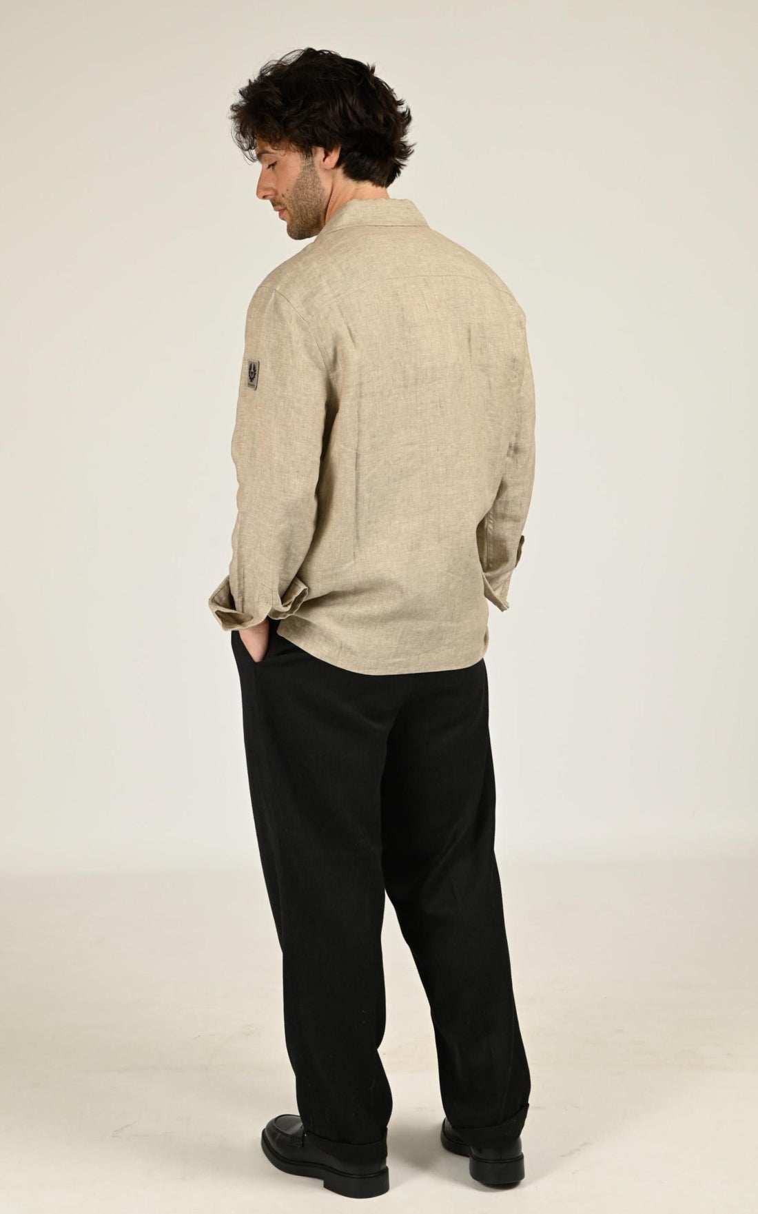 Veste en lin Forge beige