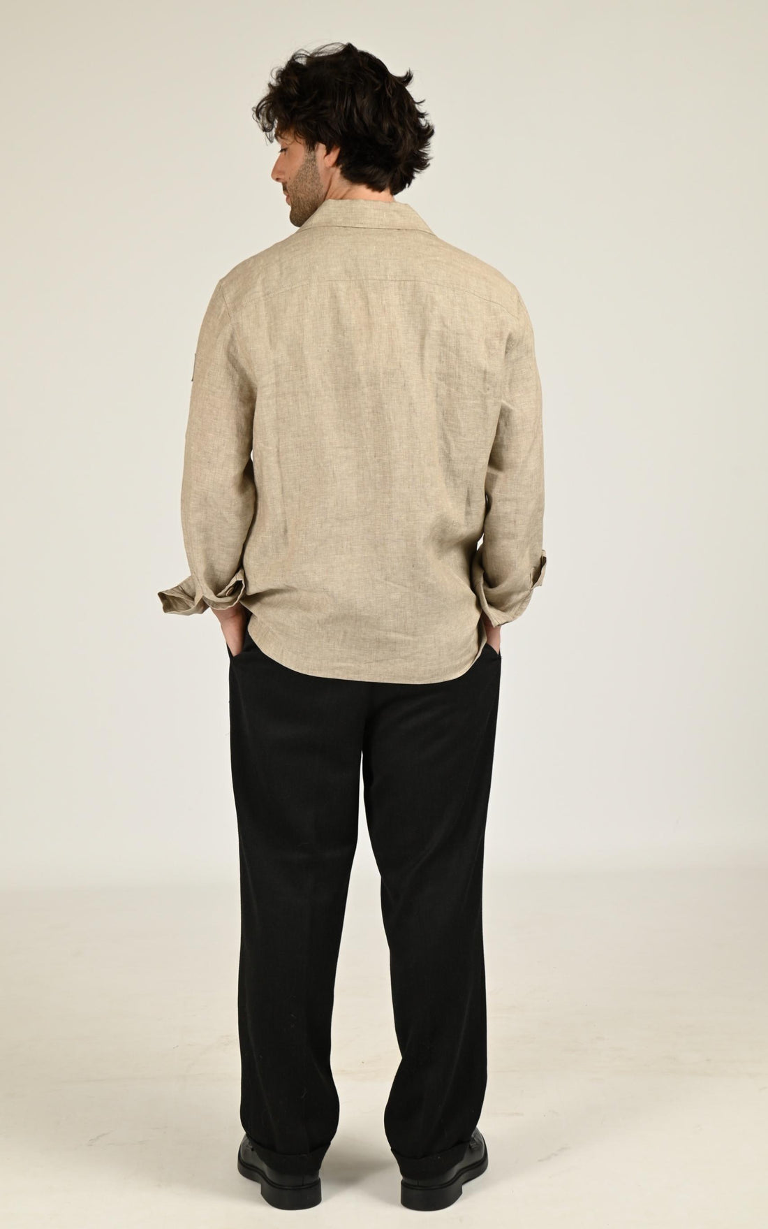 Veste en lin Forge beige