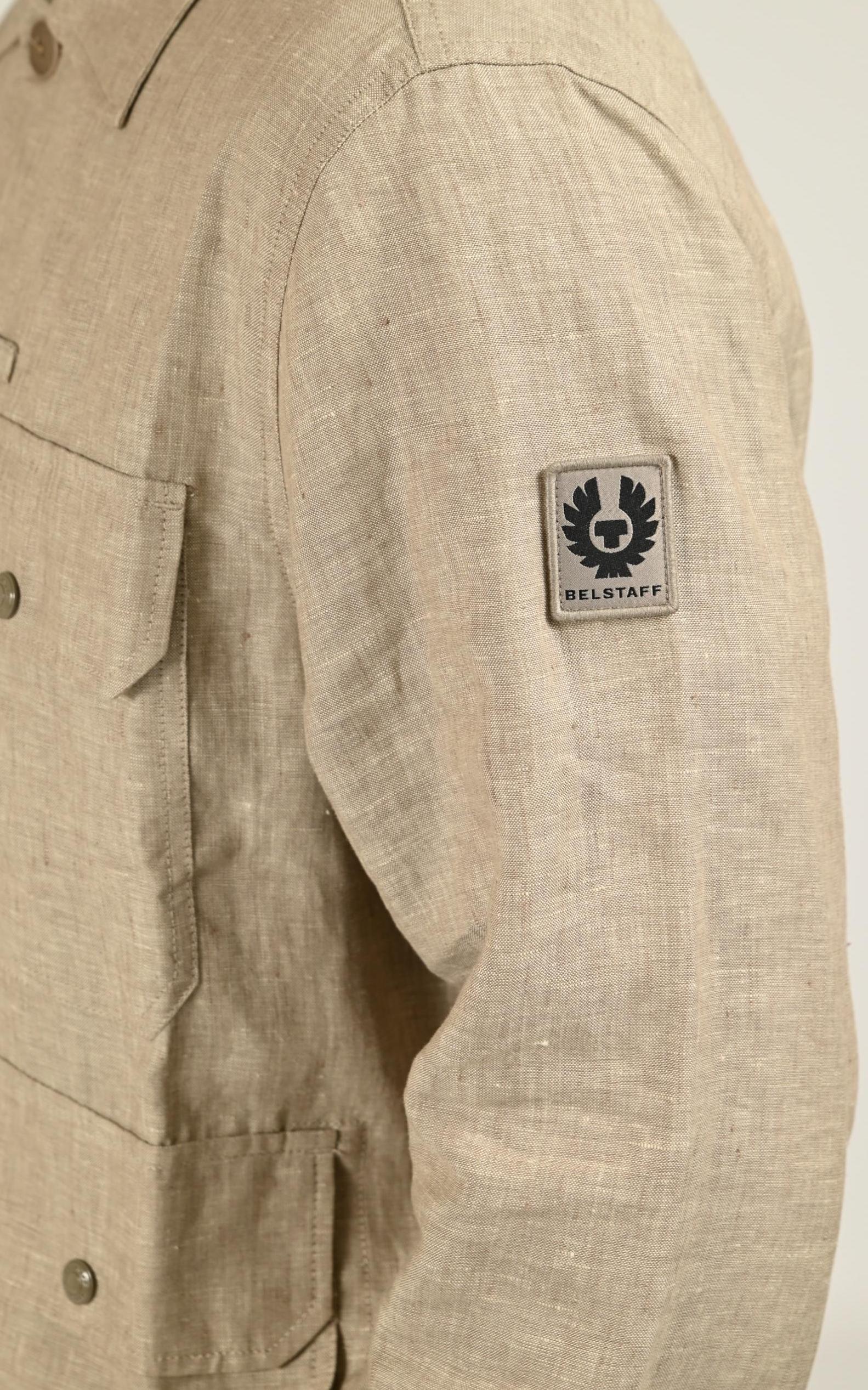 Veste Textile Homme Belstaff, modèle Forge 106114 de couleur dark sand