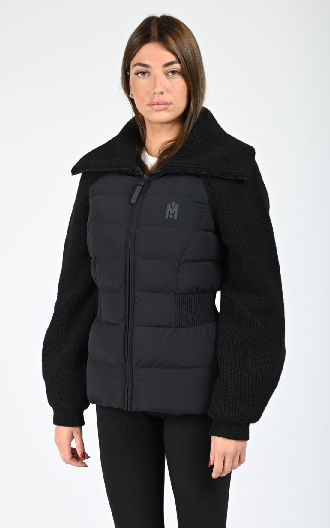 Veste Textile Femme Mackage, modèle Foxy de couleur black