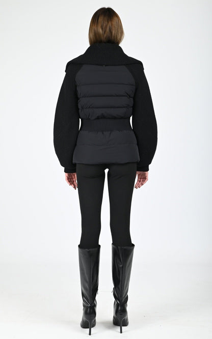 Veste Textile Femme Mackage, modèle Foxy de couleur black