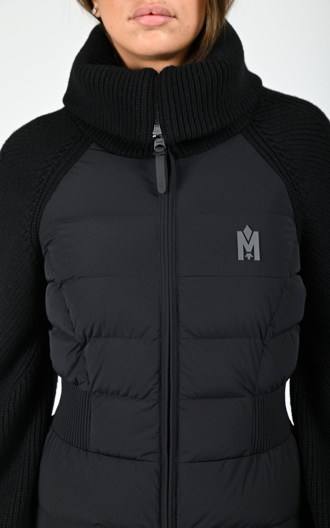 Veste Textile Femme Mackage, modèle Foxy de couleur black