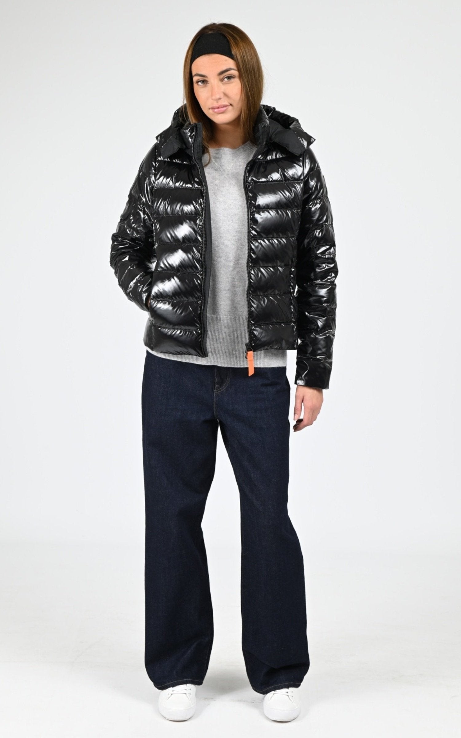 A &quot;FRANCE&quot; Noir Gertrude Bl Doudoune Femme back photo 2