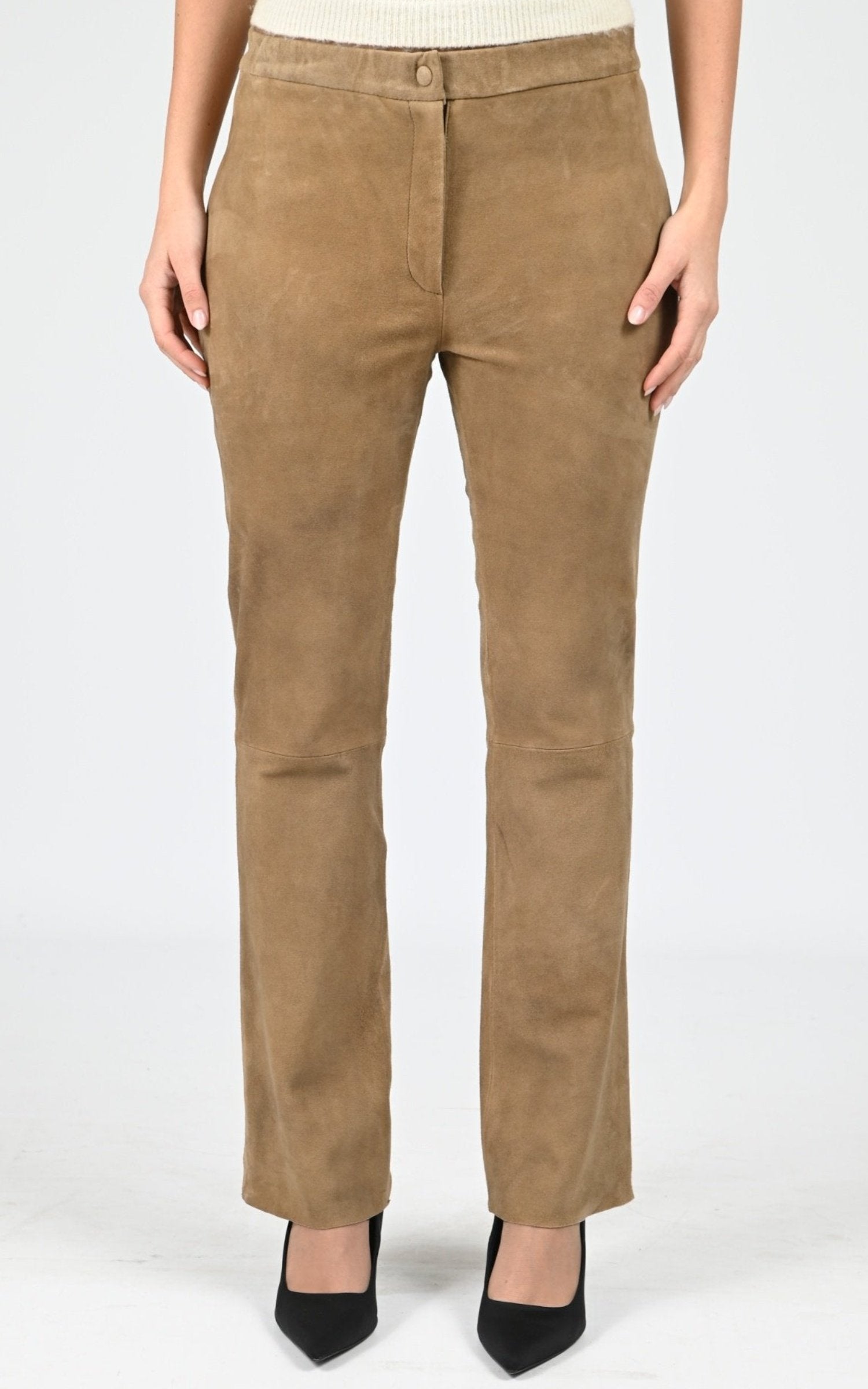 Pantalon Cuir Femme Oakwood, modèle Free 65138 de couleur tabacco 511 1