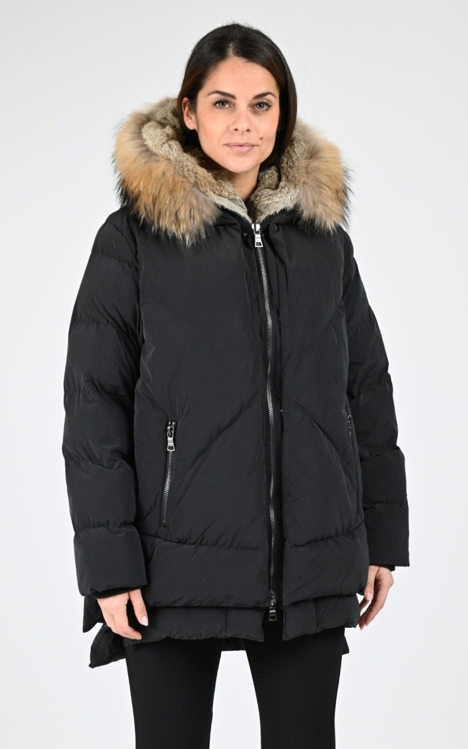 Ves doudoune Textile Femme Blonde No.8, modèle Frost 515 de couleur black 2000 1