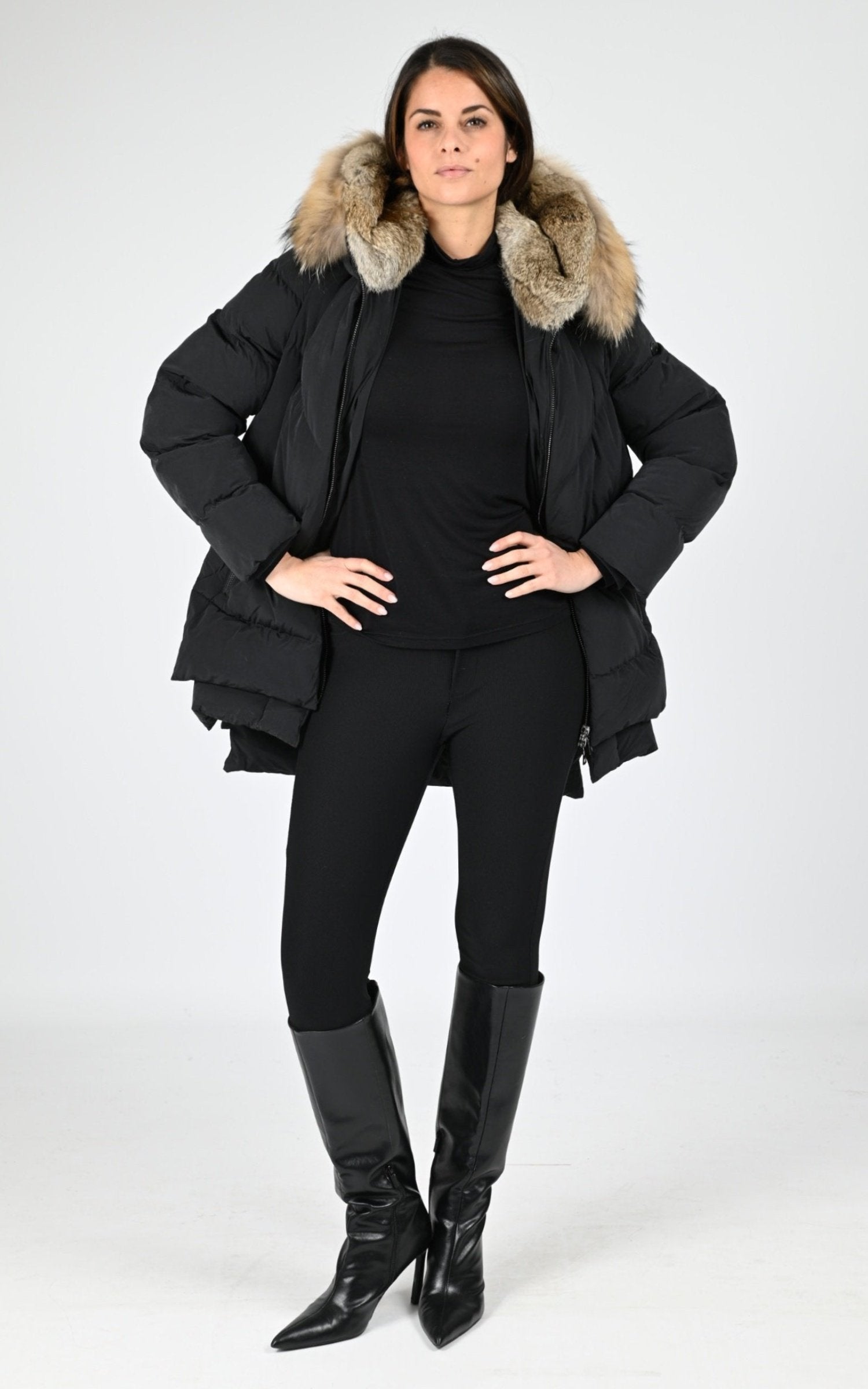 Ves doudoune Textile Femme Blonde No.8, modèle Frost 515 de couleur black 2000 2