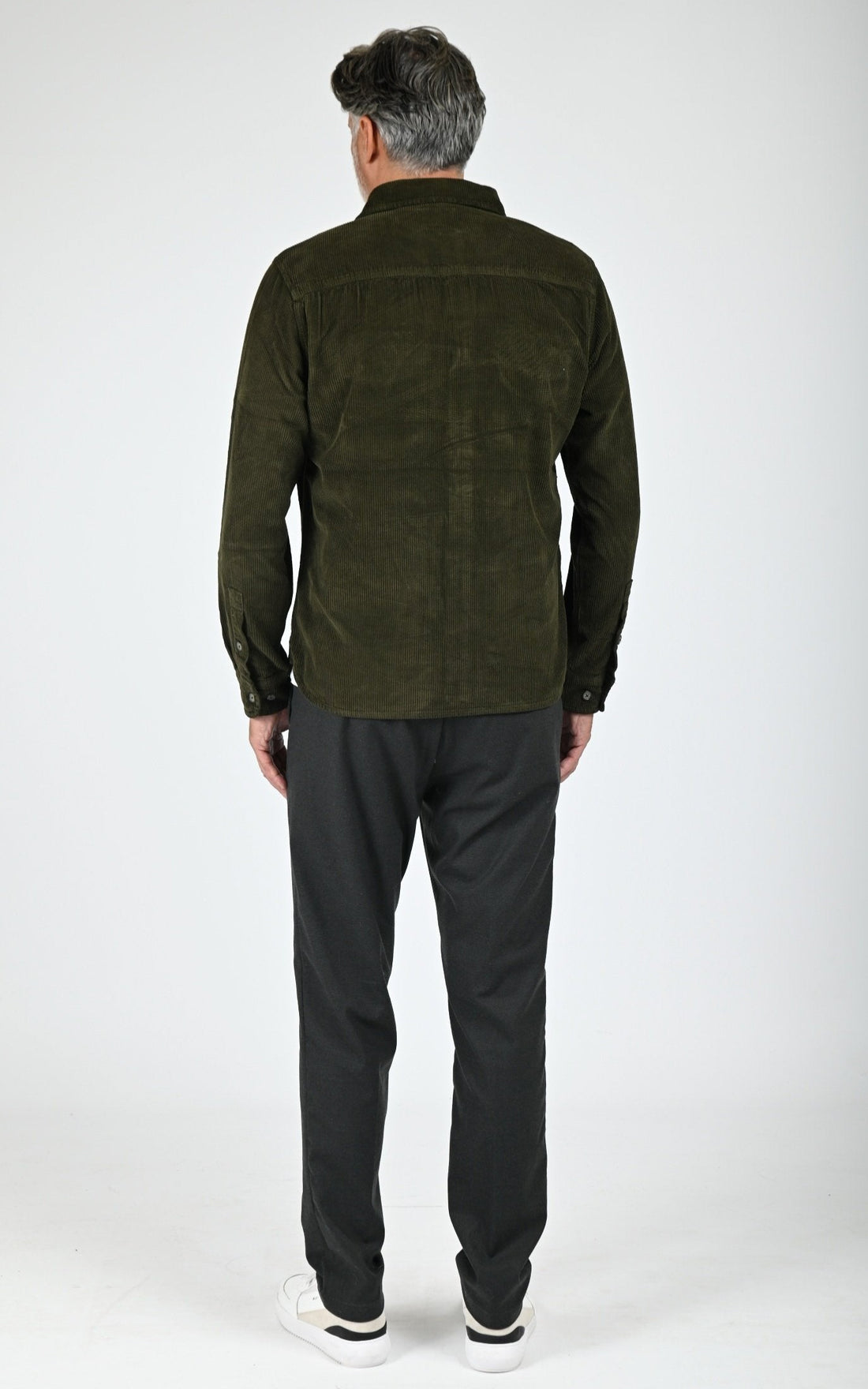 Chemise en velours côtelé Forest vert