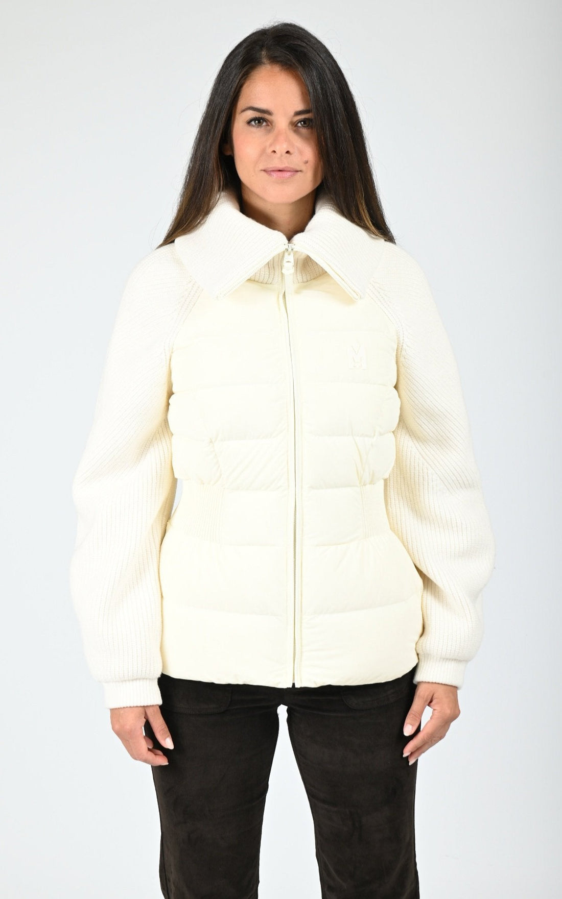 Doudoune bi-matière Foxy blanc