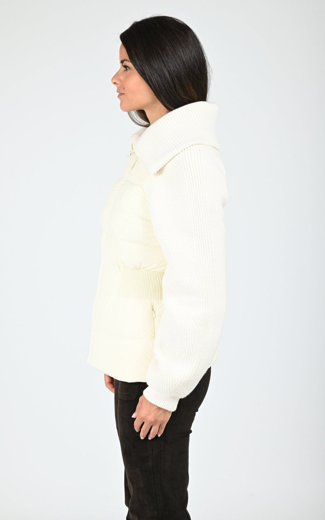 Doudoune bi-matière Foxy blanc