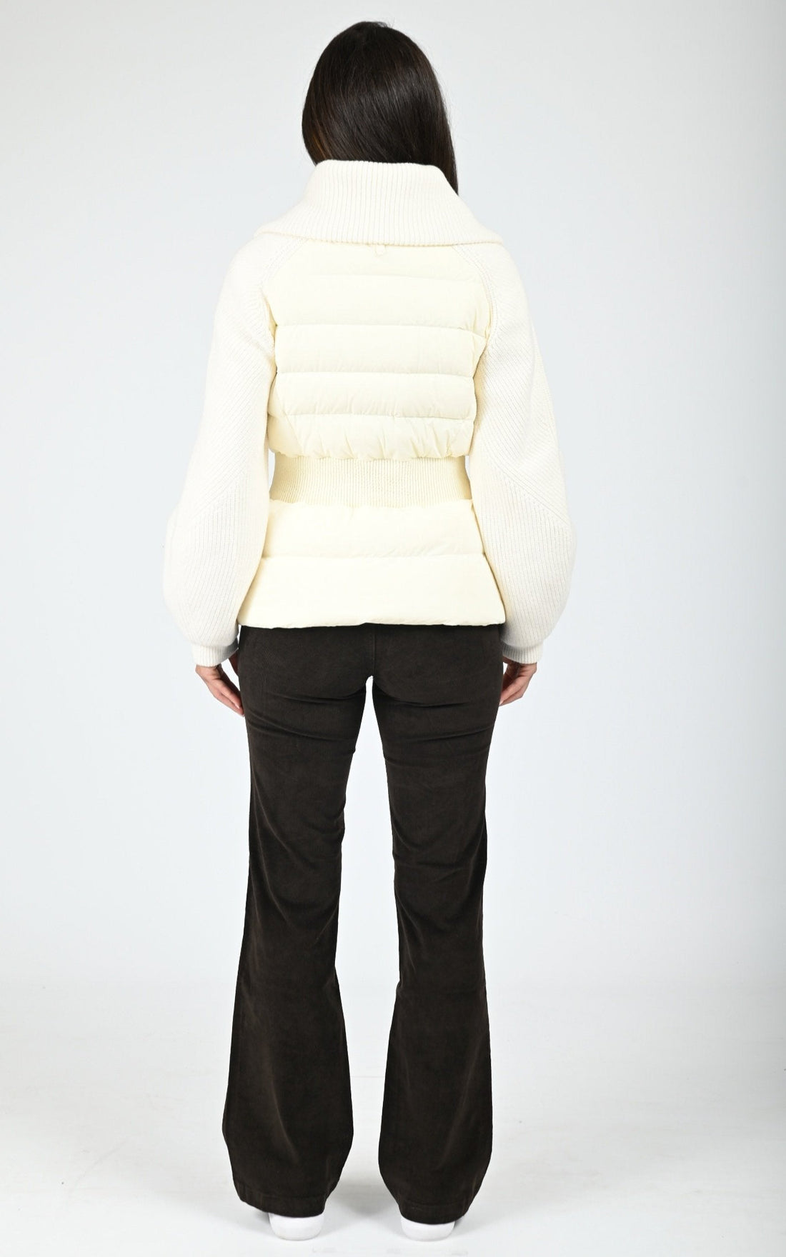 Doudoune bi-matière Foxy blanc
