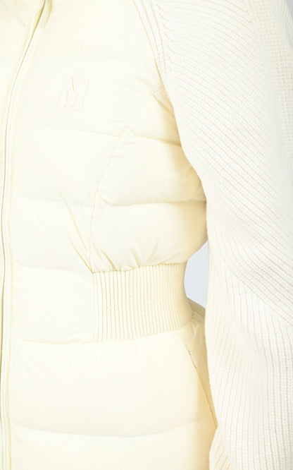 Doudoune bi-matière Foxy blanc