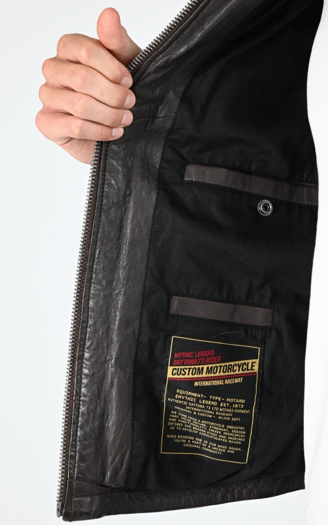 A &quot;GAFINO 101843&quot; Marron Daytona 73 Blouson Homme interior photo