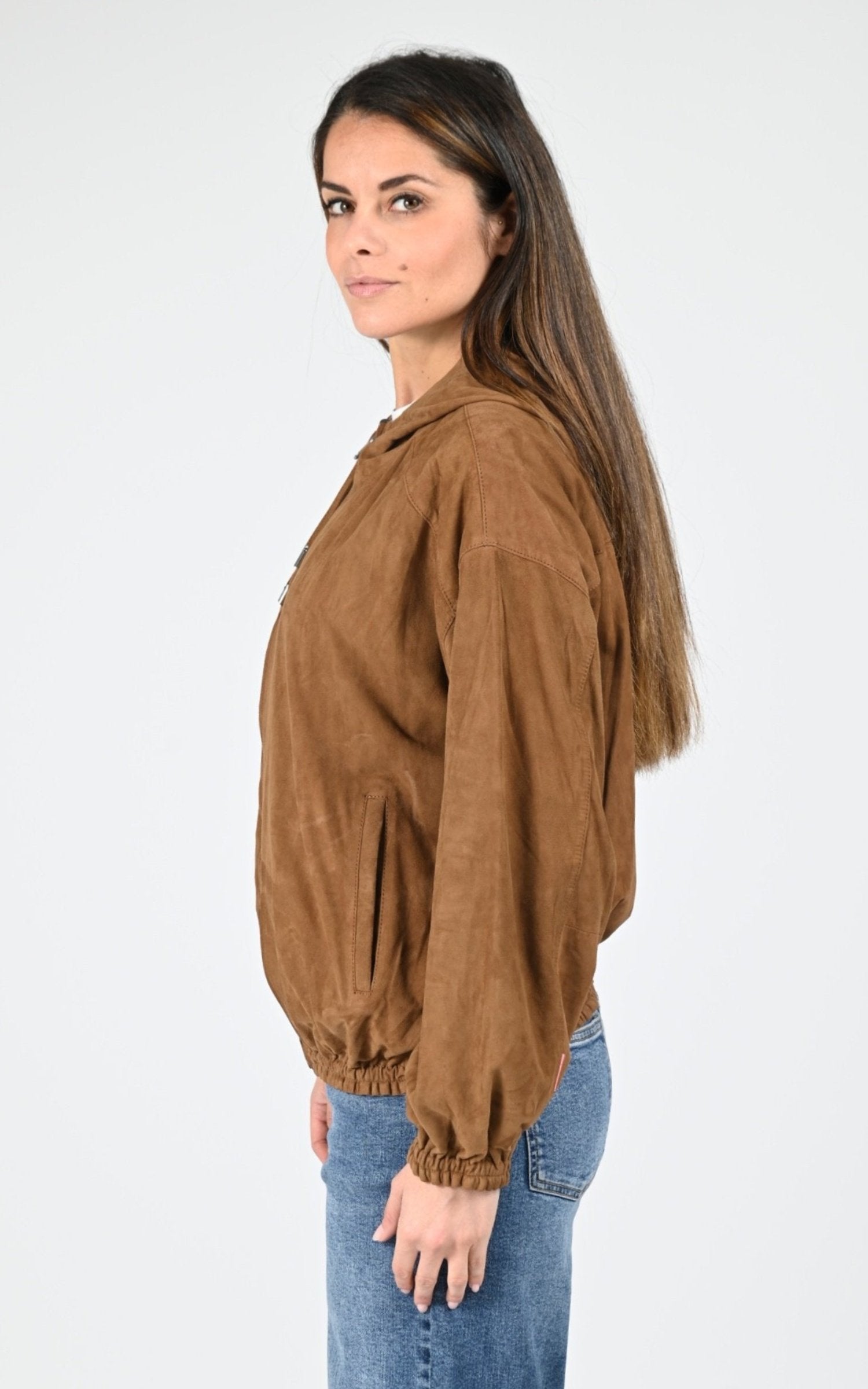 Blouson Daim Femme Cuirco, modèle Gaia 65212 de couleur bicolor 5 617 3