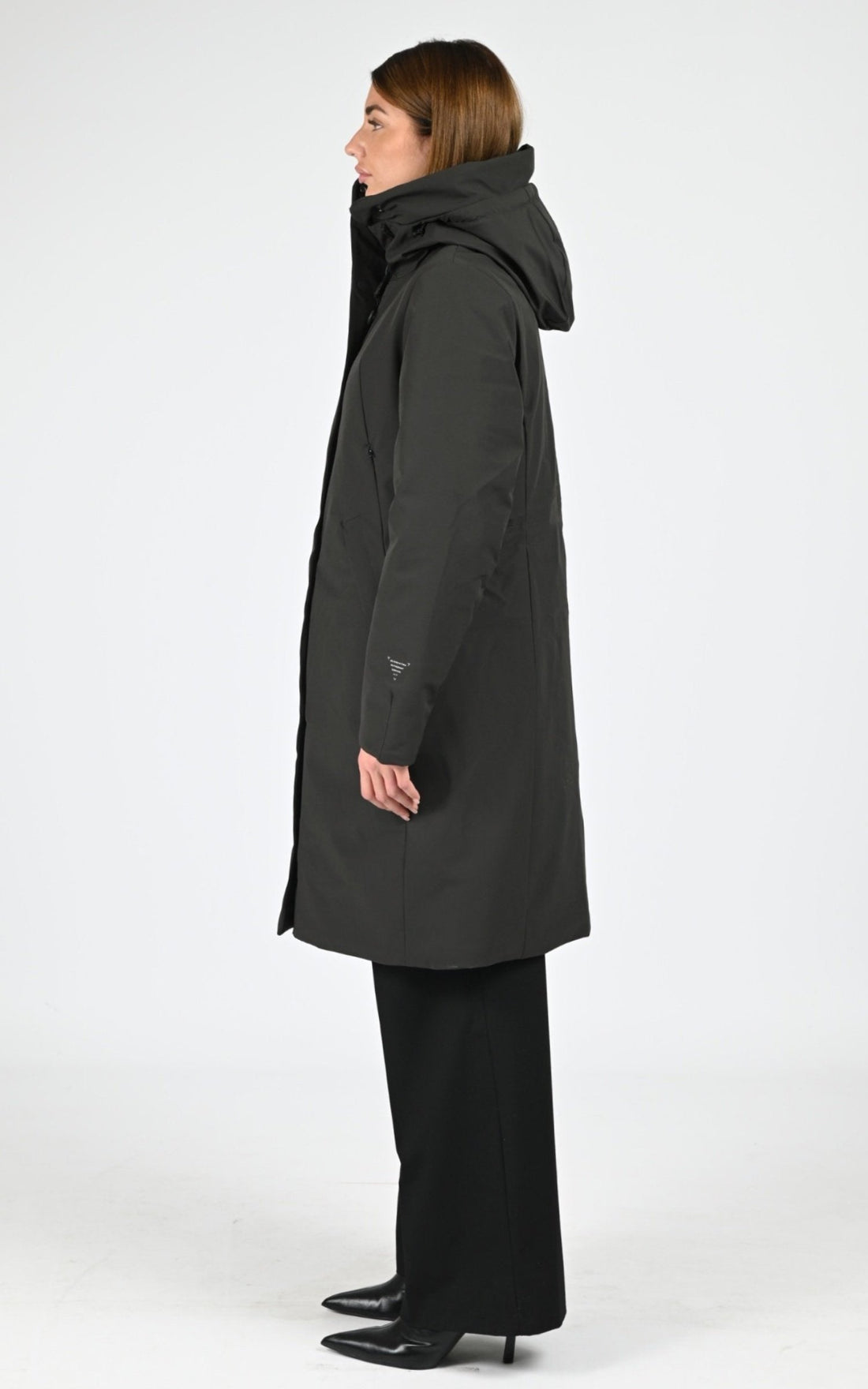 3/4 parka Textile Femme Krakatau, modèle Gaia qw534 de couleur dark green