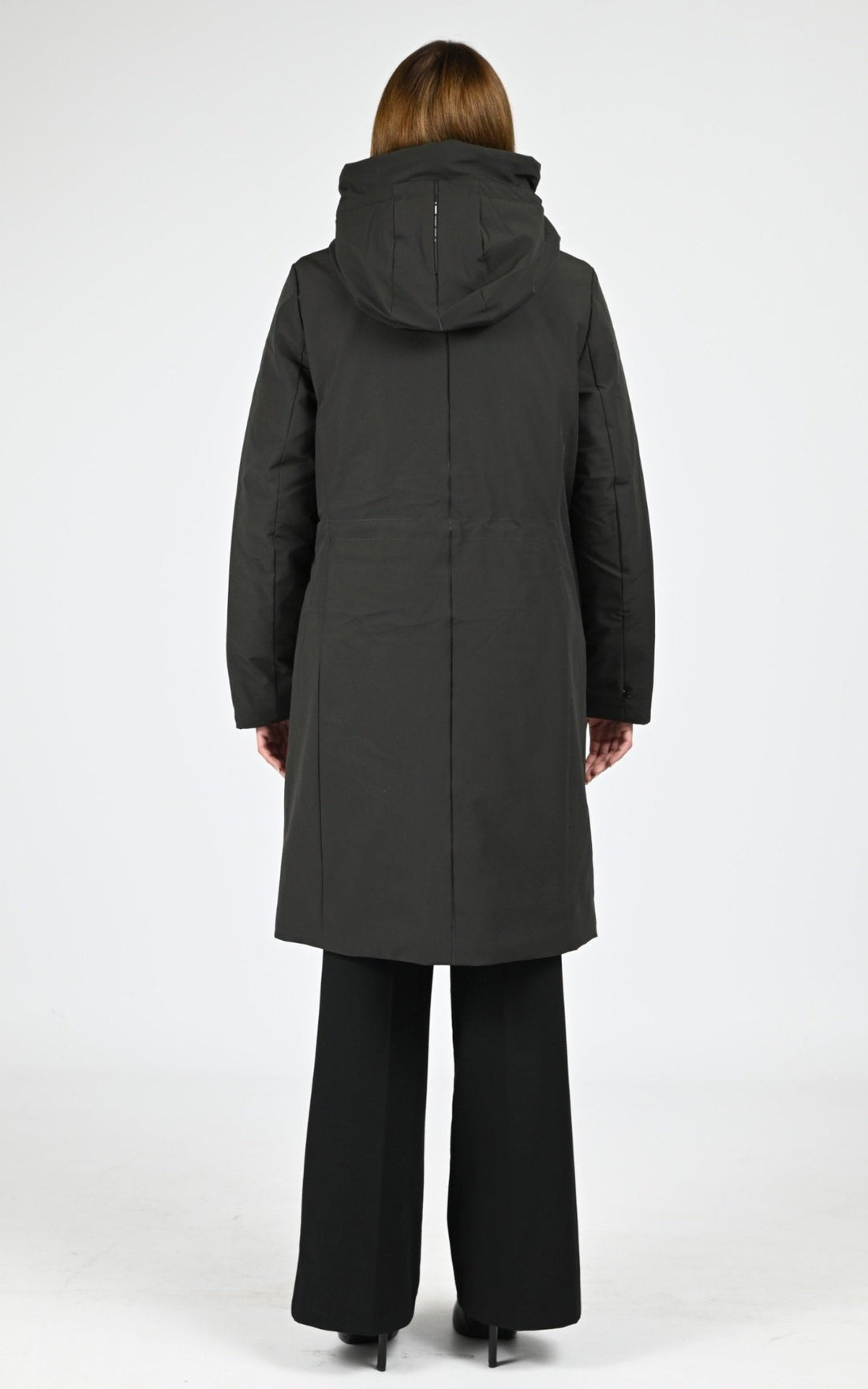 3/4 parka Textile Femme Krakatau, modèle Gaia qw534 de couleur dark green