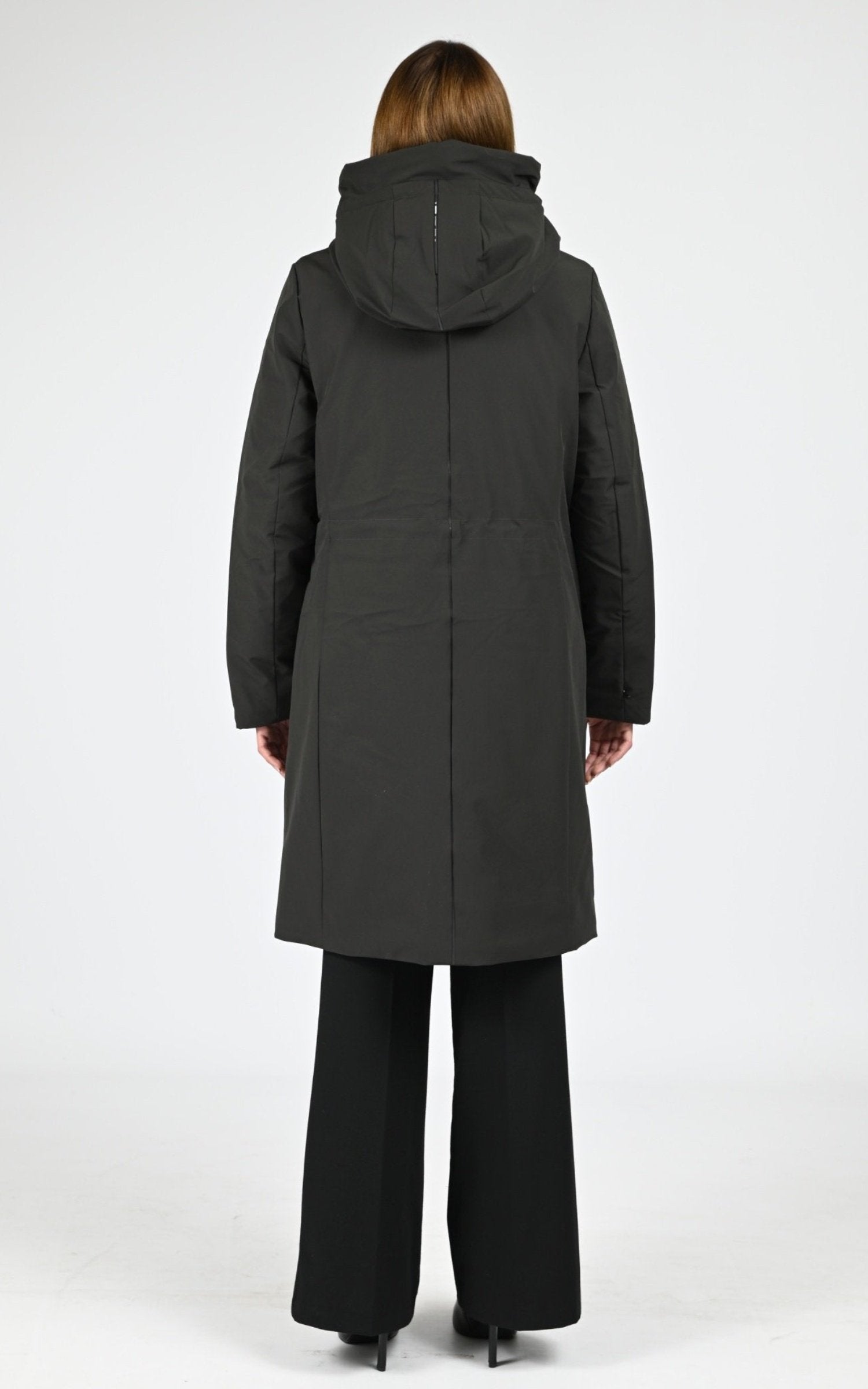 3/4 parka Textile Femme Krakatau, modèle Gaia qw534 de couleur dark green 3