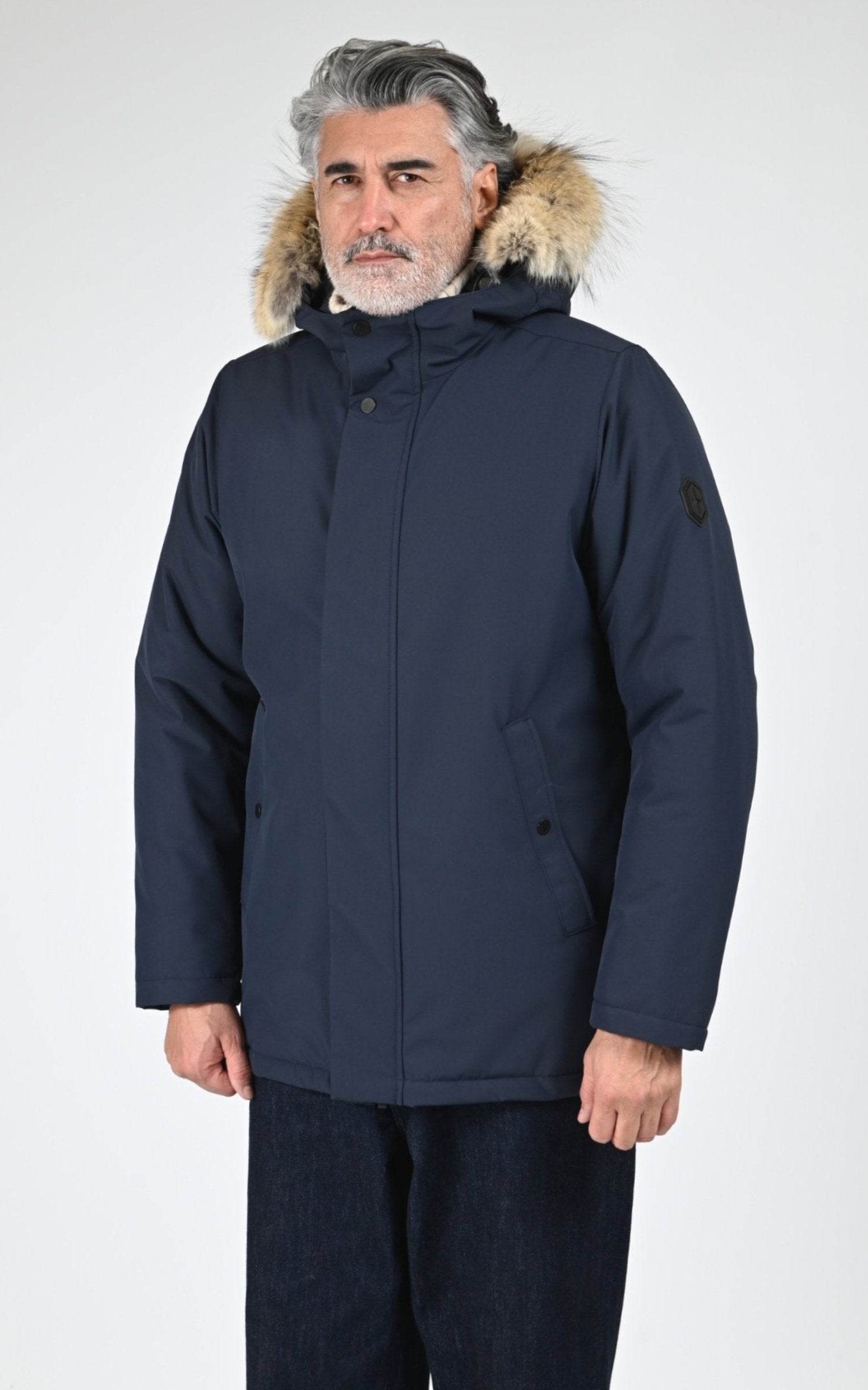 Parka Textile Homme Quartz, modèle Gaspe 35215f de couleur 1 navy 1