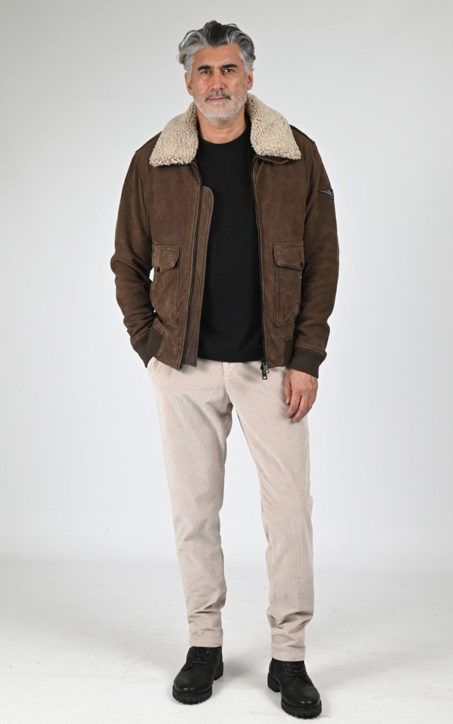 Pilote Cuir Homme Oakwood, modèle Gennaro 64948 de couleur dark brown 504 2