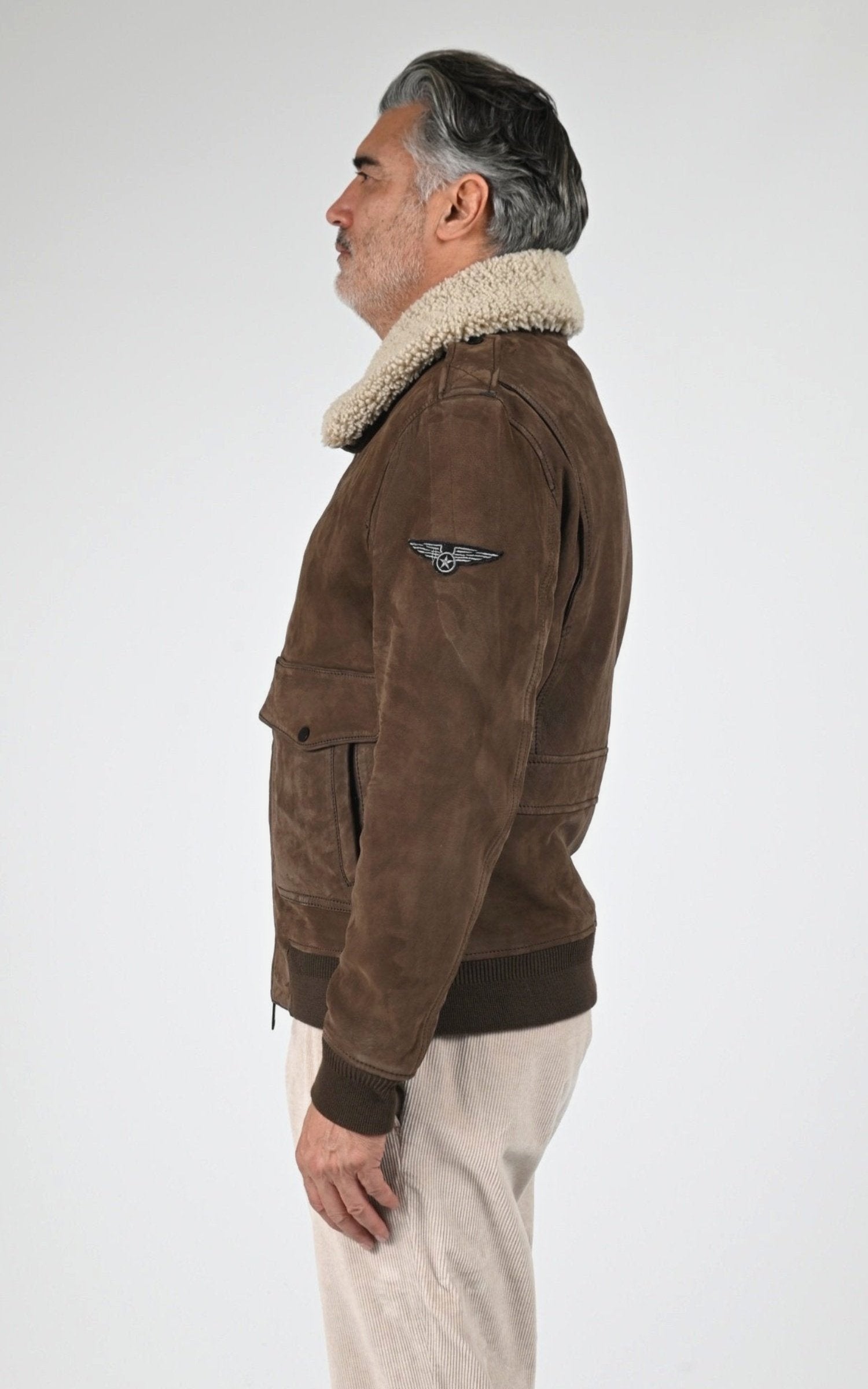 Pilote Cuir Homme Oakwood, modèle Gennaro 64948 de couleur dark brown 504 3