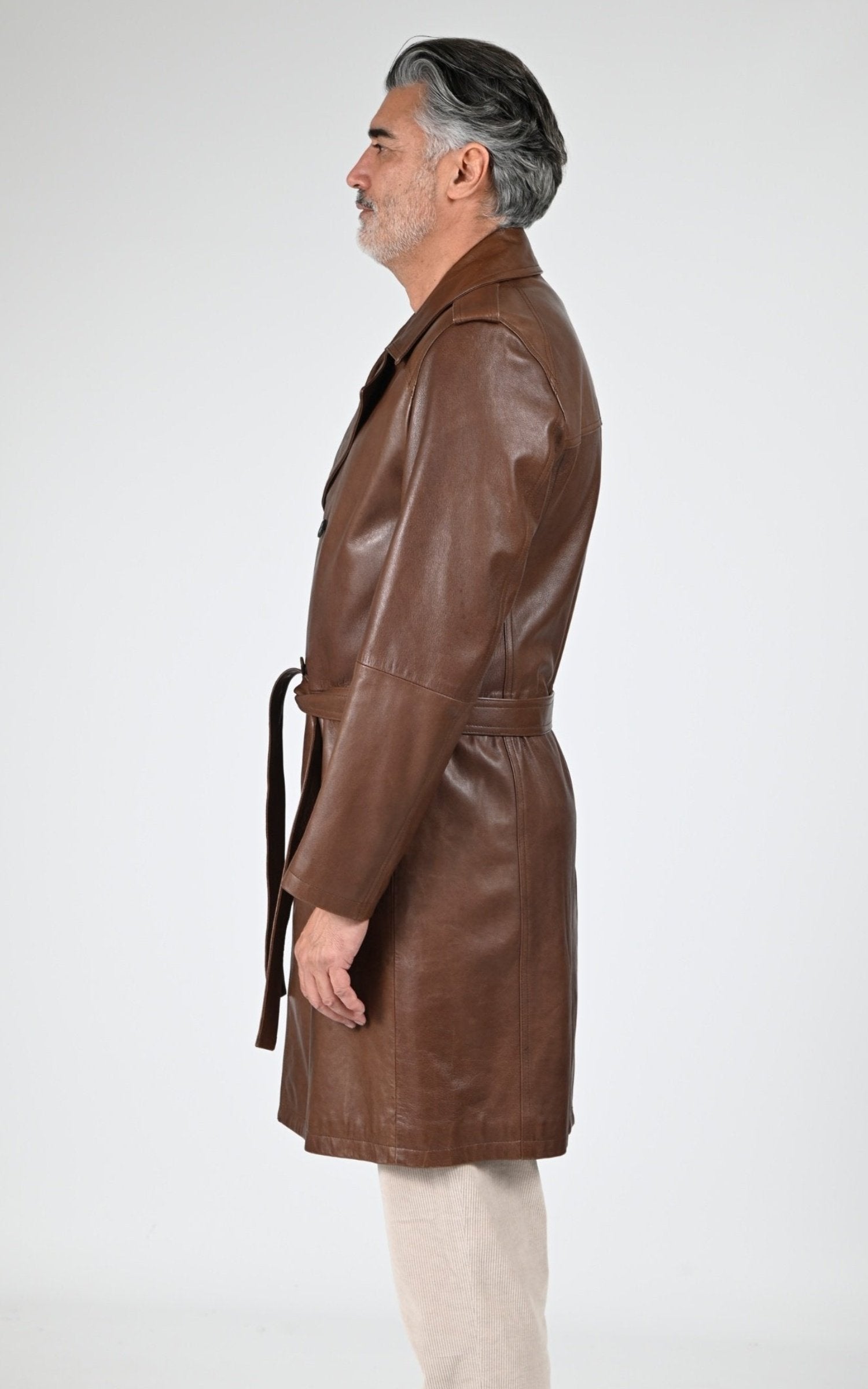 A &quot;GEORGES&quot; Noir La Canadienne Manteau Homme interior photo 3