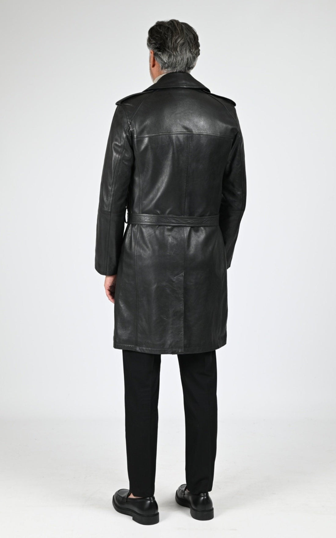 A &quot;GEORGES&quot; Marron La Canadienne Manteau Homme opened photo