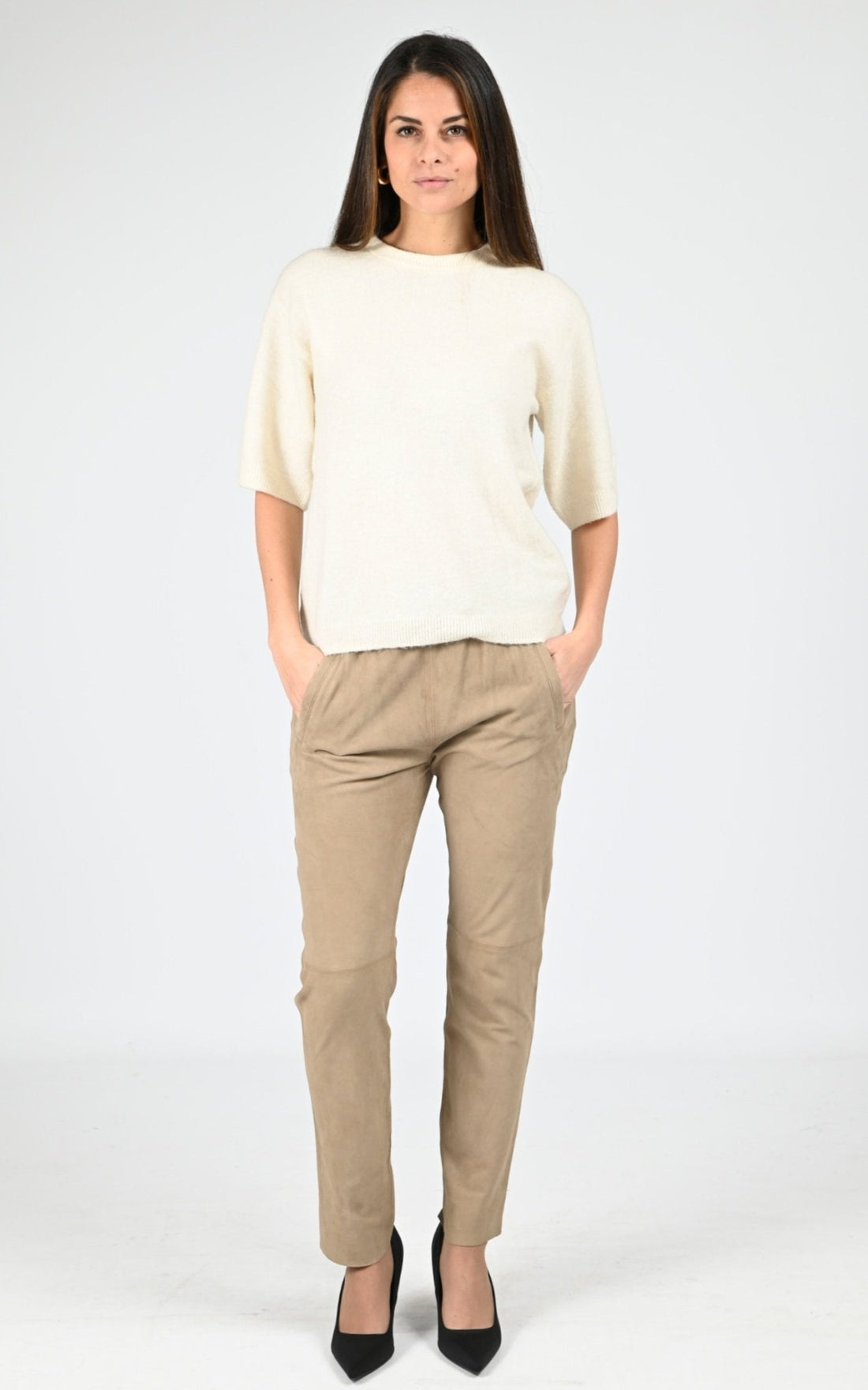 A "GIFT 63642" Beige Oakwood Pantalon Femme opened photo