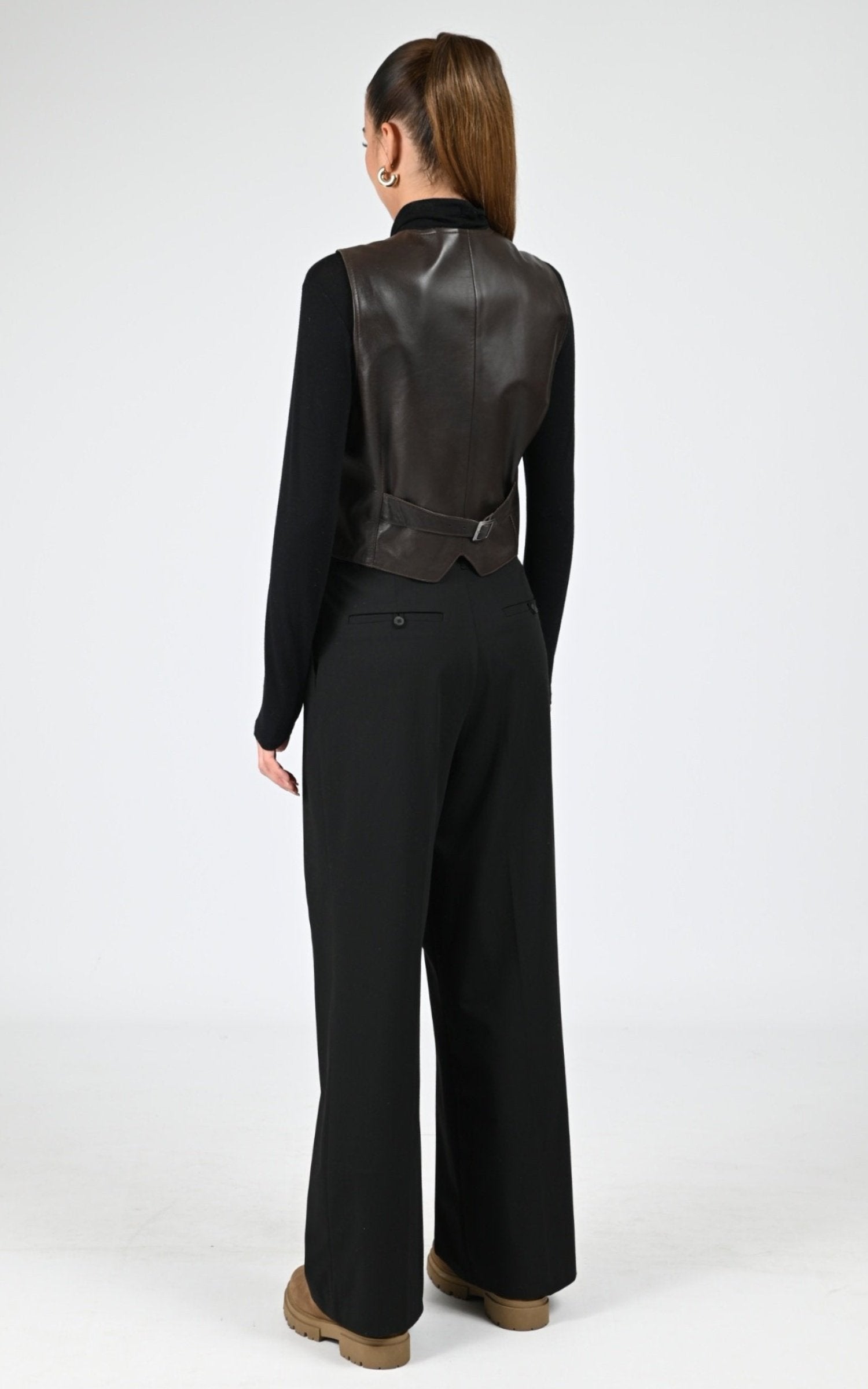 A &quot;Gilet&quot; Marron La Canadienne Gilet Femme interior photo 4