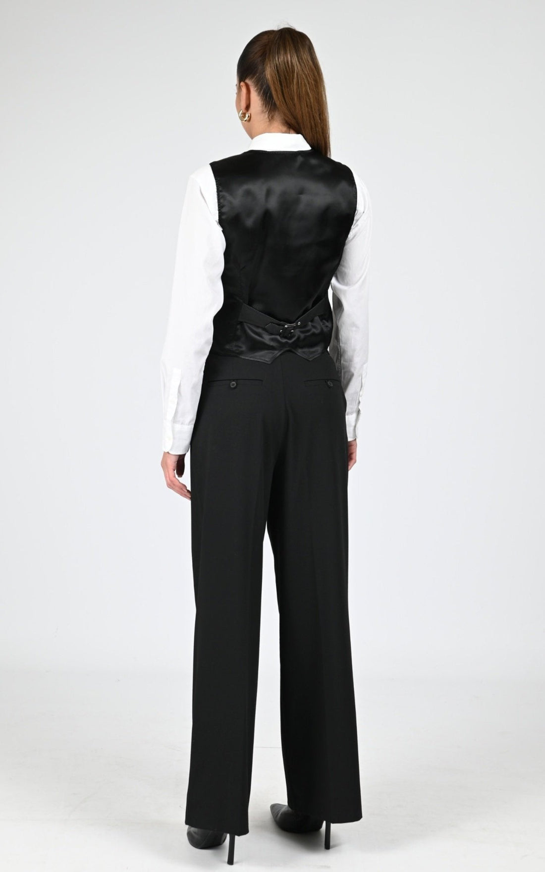 Gilet Cuir Femme La Canadienne, modèle Gilet de couleur marron