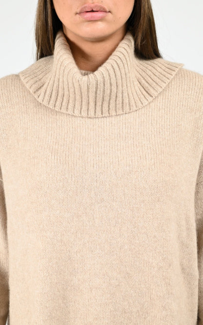 Pull Textile Femme Notshy, modèle Gilo 4707542c de couleur sandstone
