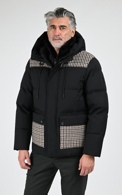 Ves doudoune Textile Homme Mackage, modèle Graydon de couleur black - earth