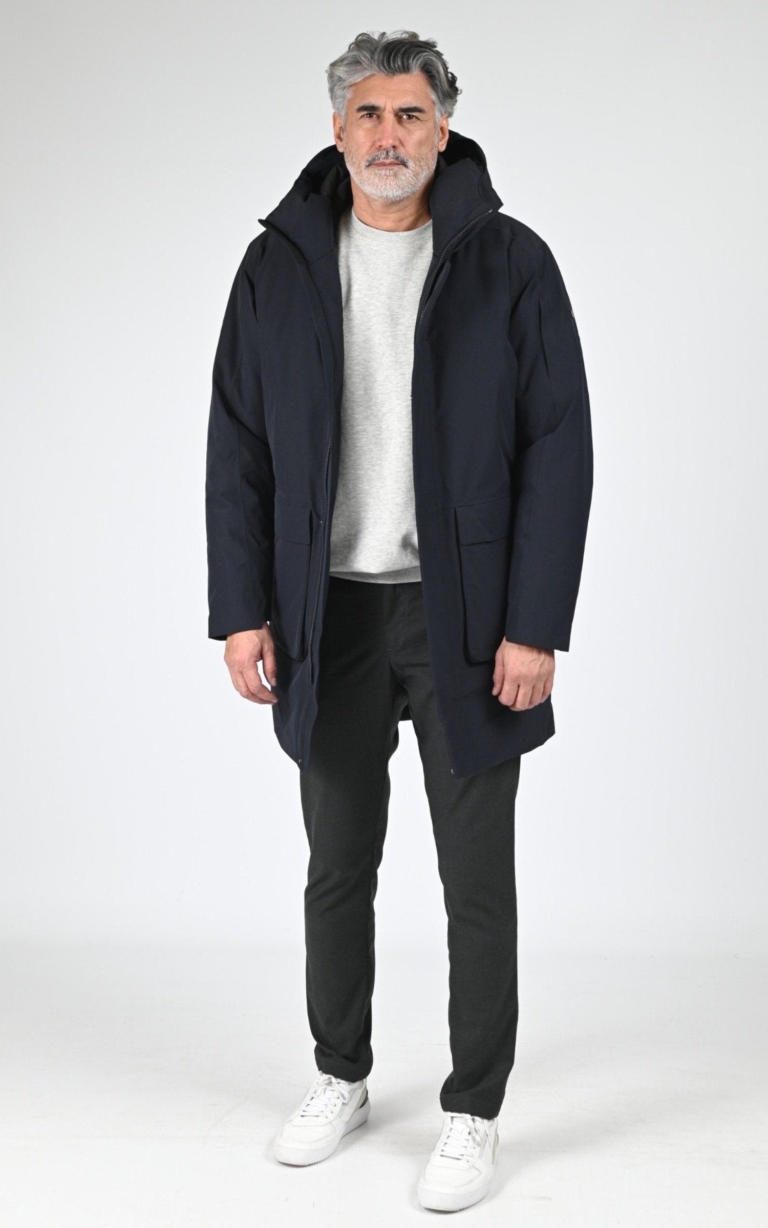 Parka Textile Homme Scandinavian Edition, modèle Guard ii de couleur midnight blue 2