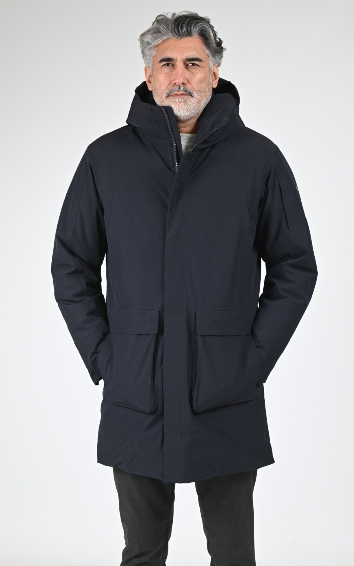 Parka Textile Homme Scandinavian Edition, modèle Guard ii de couleur midnight blue 1