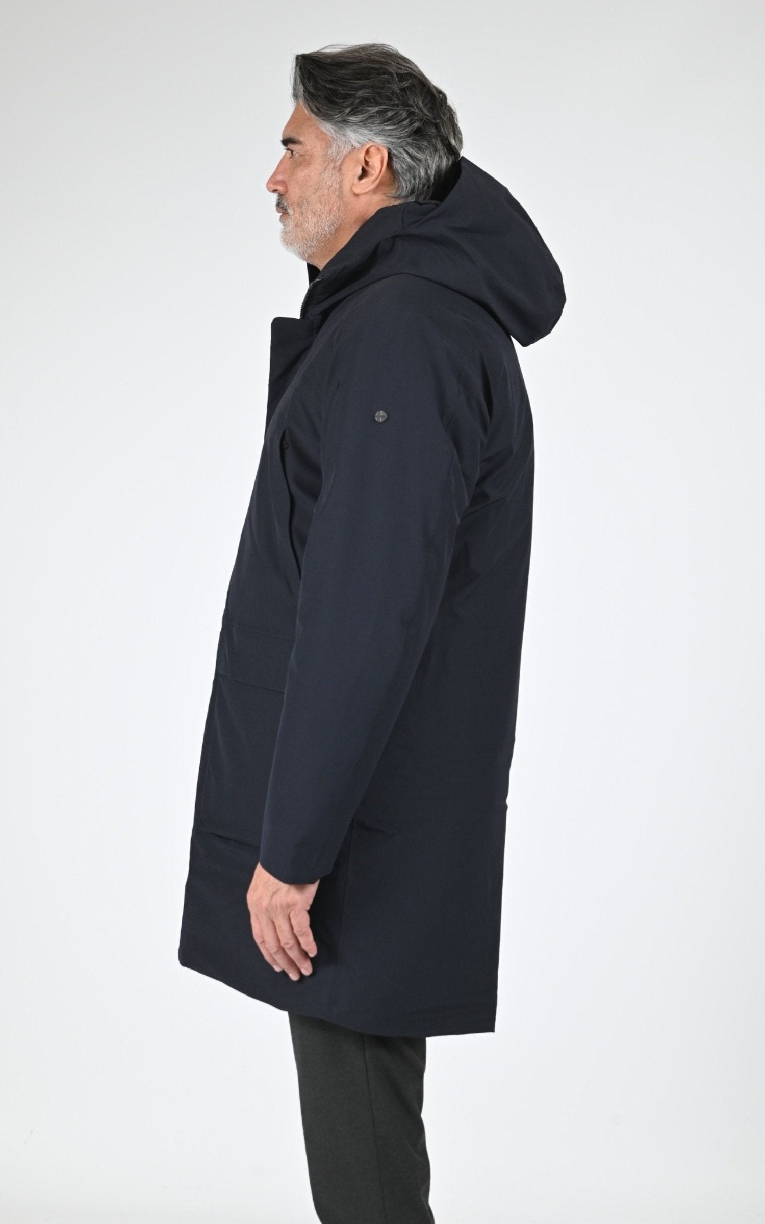 Parka Textile Homme Scandinavian Edition, modèle Guard ii de couleur midnight blue 3