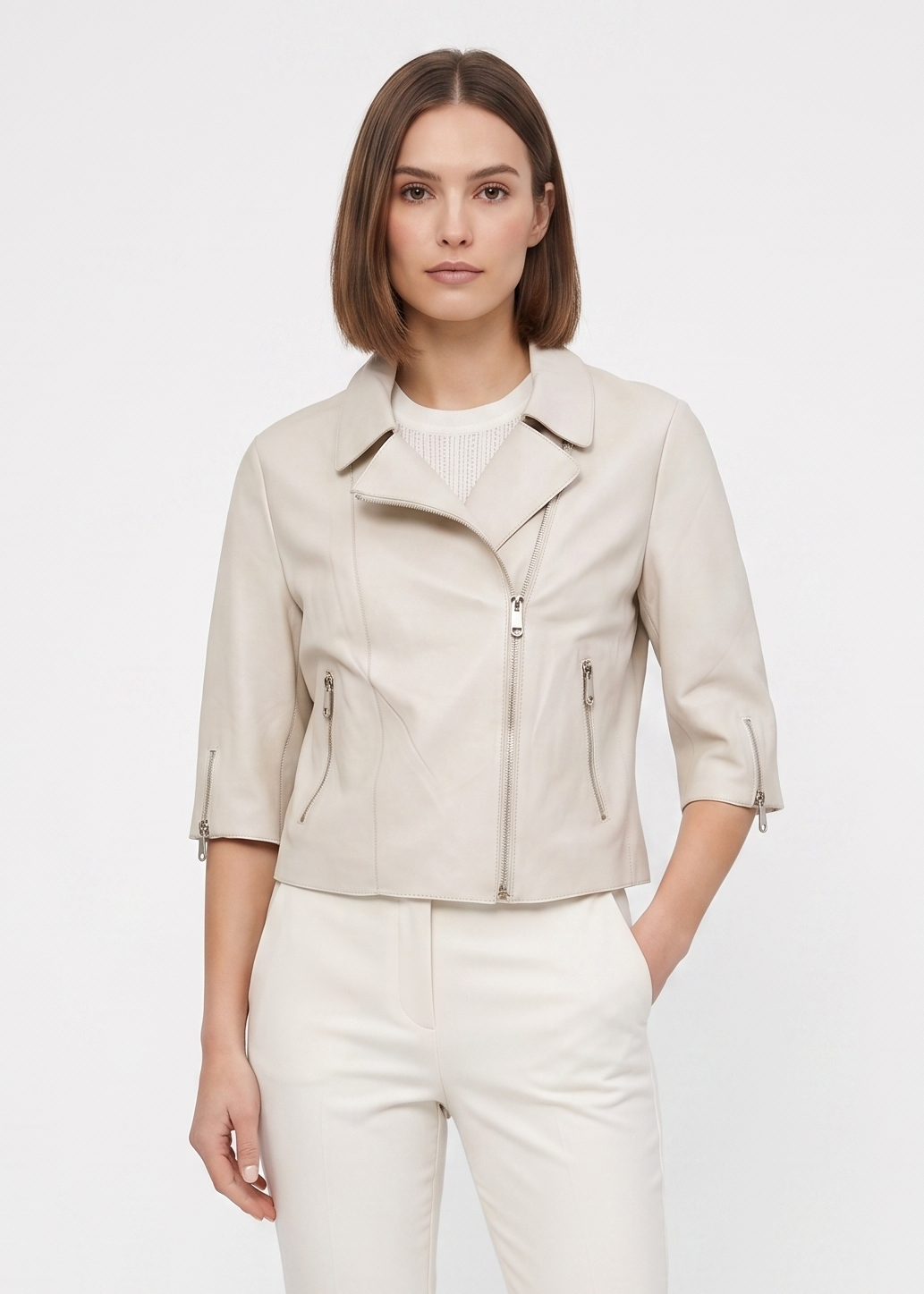 Ditte, 45 cm. Lamb Malli Leather - Women Sand