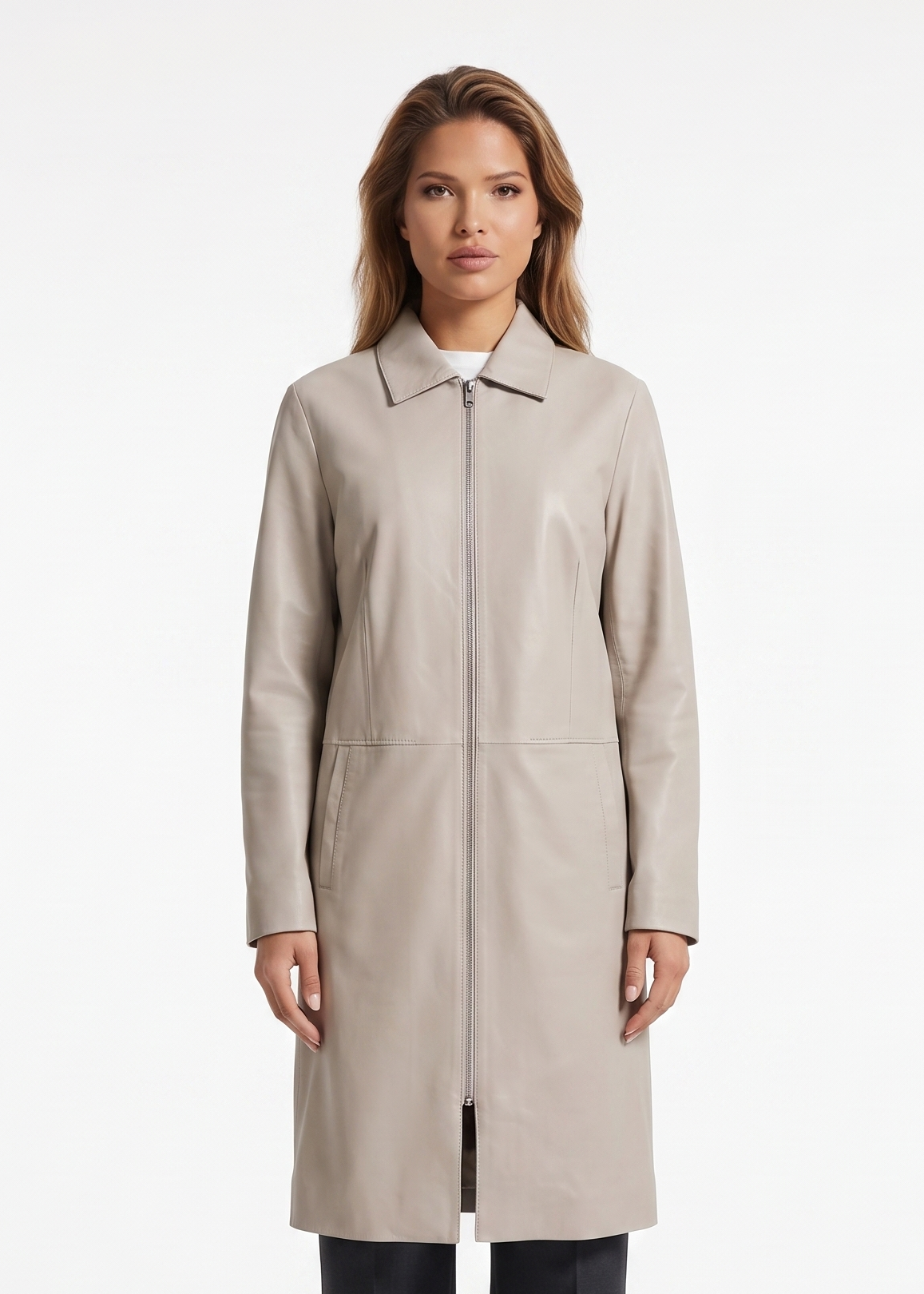 Elva, 96 cm. Lamb Dior Leather - Women Sand