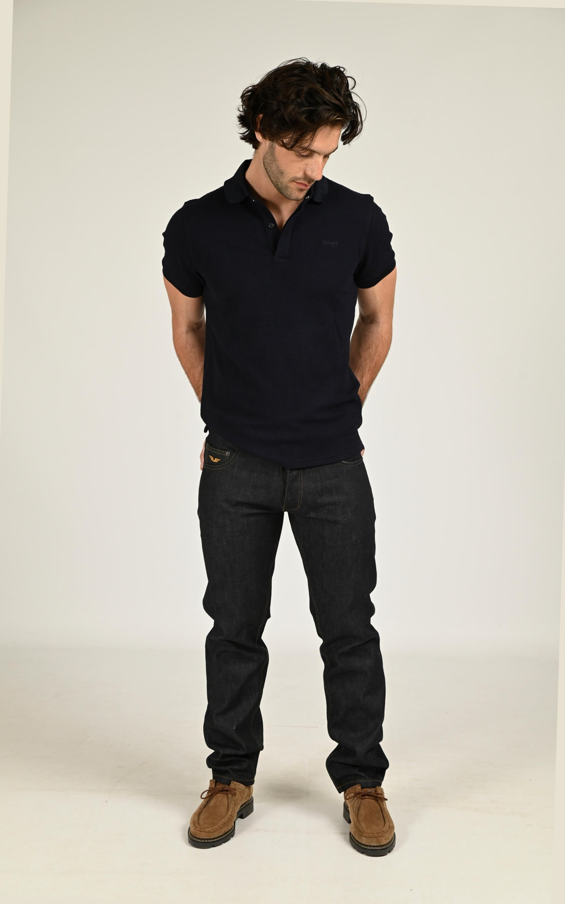 Jean regular bleu foncé