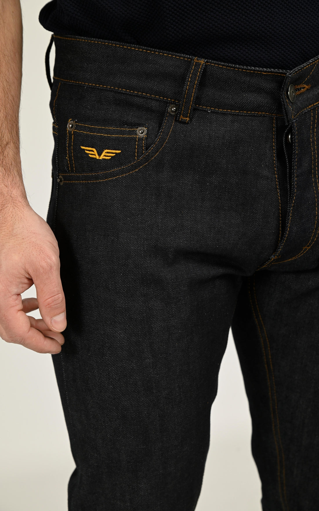 Jean regular bleu foncé