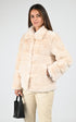 3/4 Fourrure Femme Levinsky, modèle Hanon 65 de couleur ivory