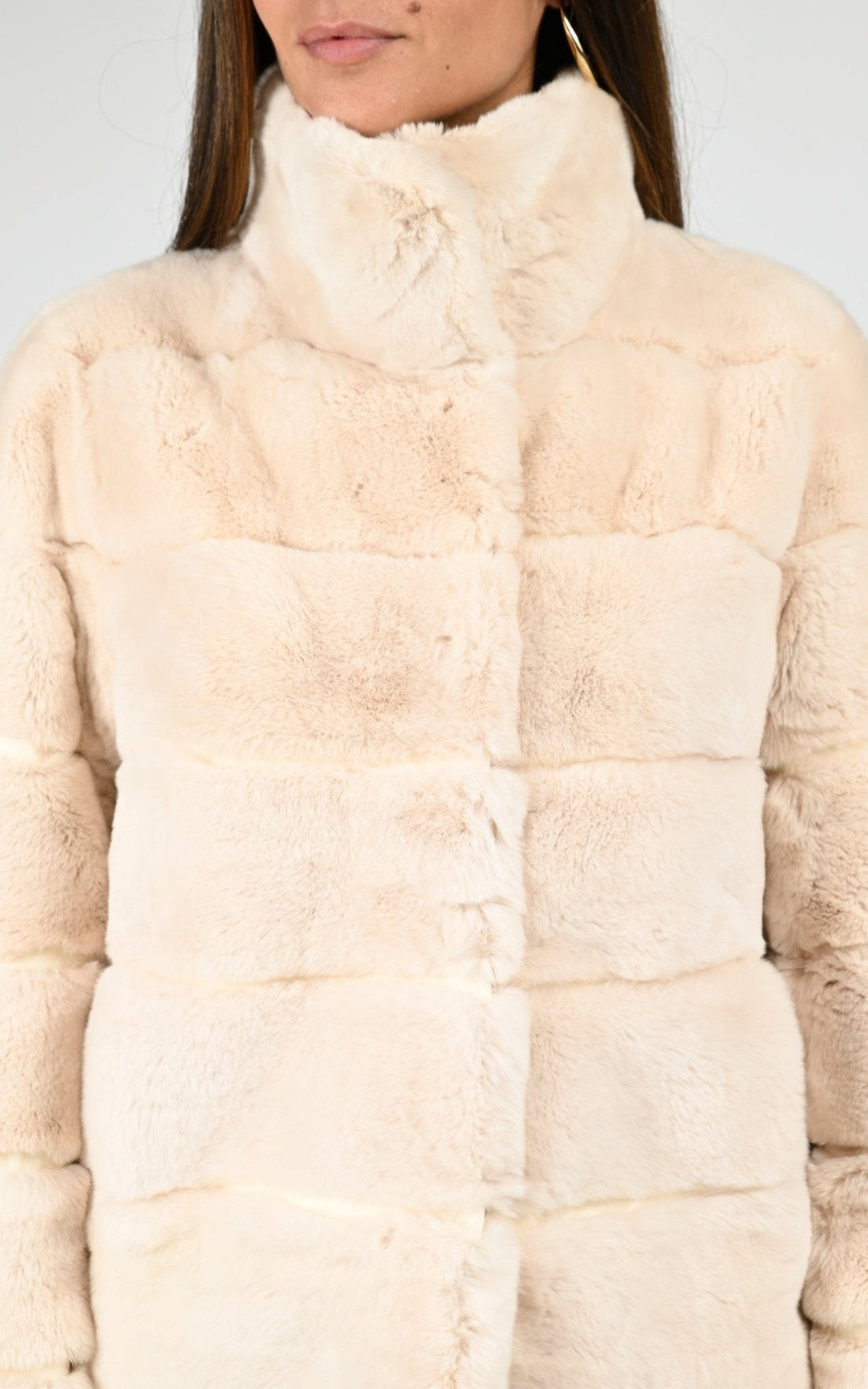 3/4 Fourrure Femme Levinsky, modèle Hanon 65 de couleur ivory