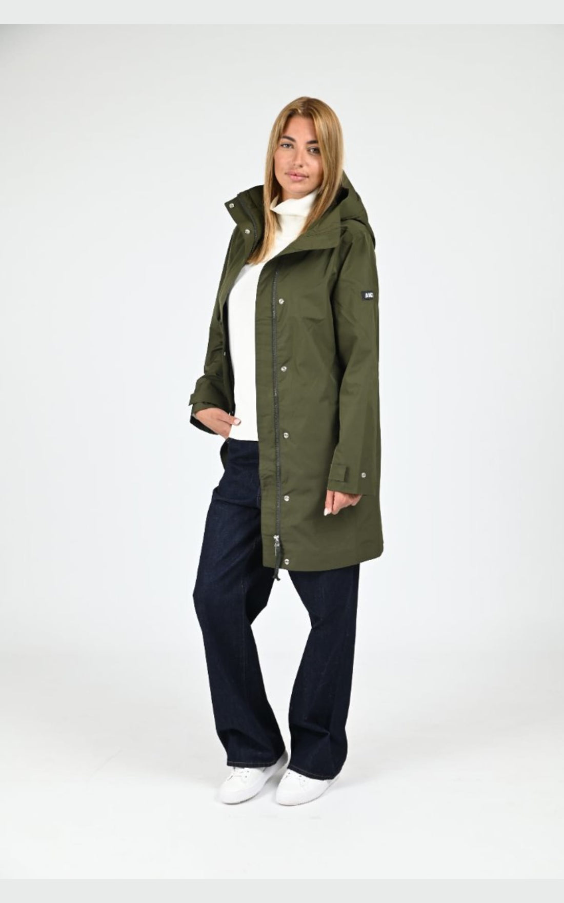Parka Textile Femme Aigle, modèle Hefrida ais23wout007 de couleur algue