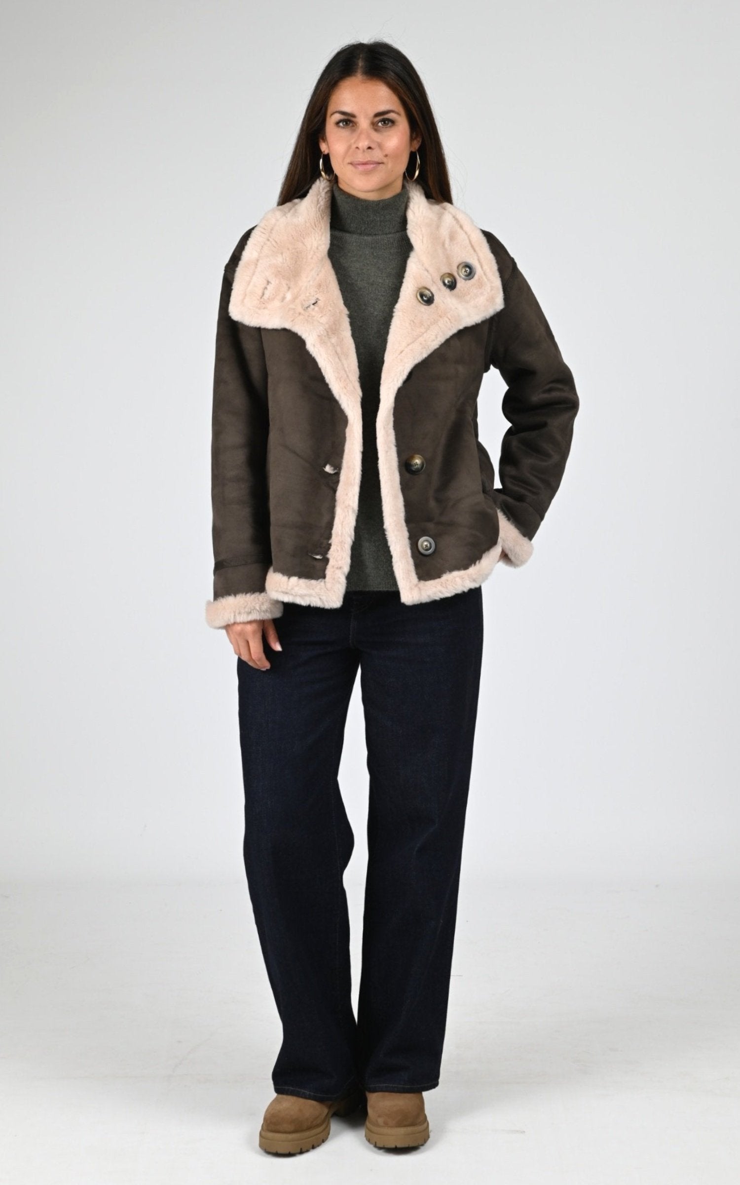 Blouson Textile Femme Levinsky, modèle Heidi de couleur ganix brown 2